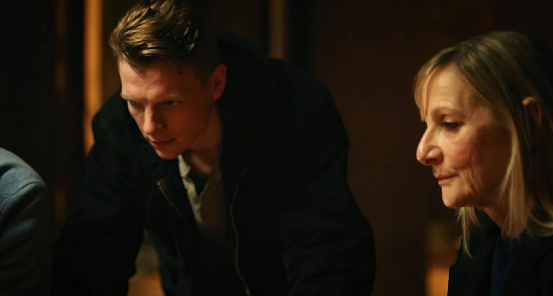 Lesley Sharp and Patrick Gibson in Before We Die (2021)