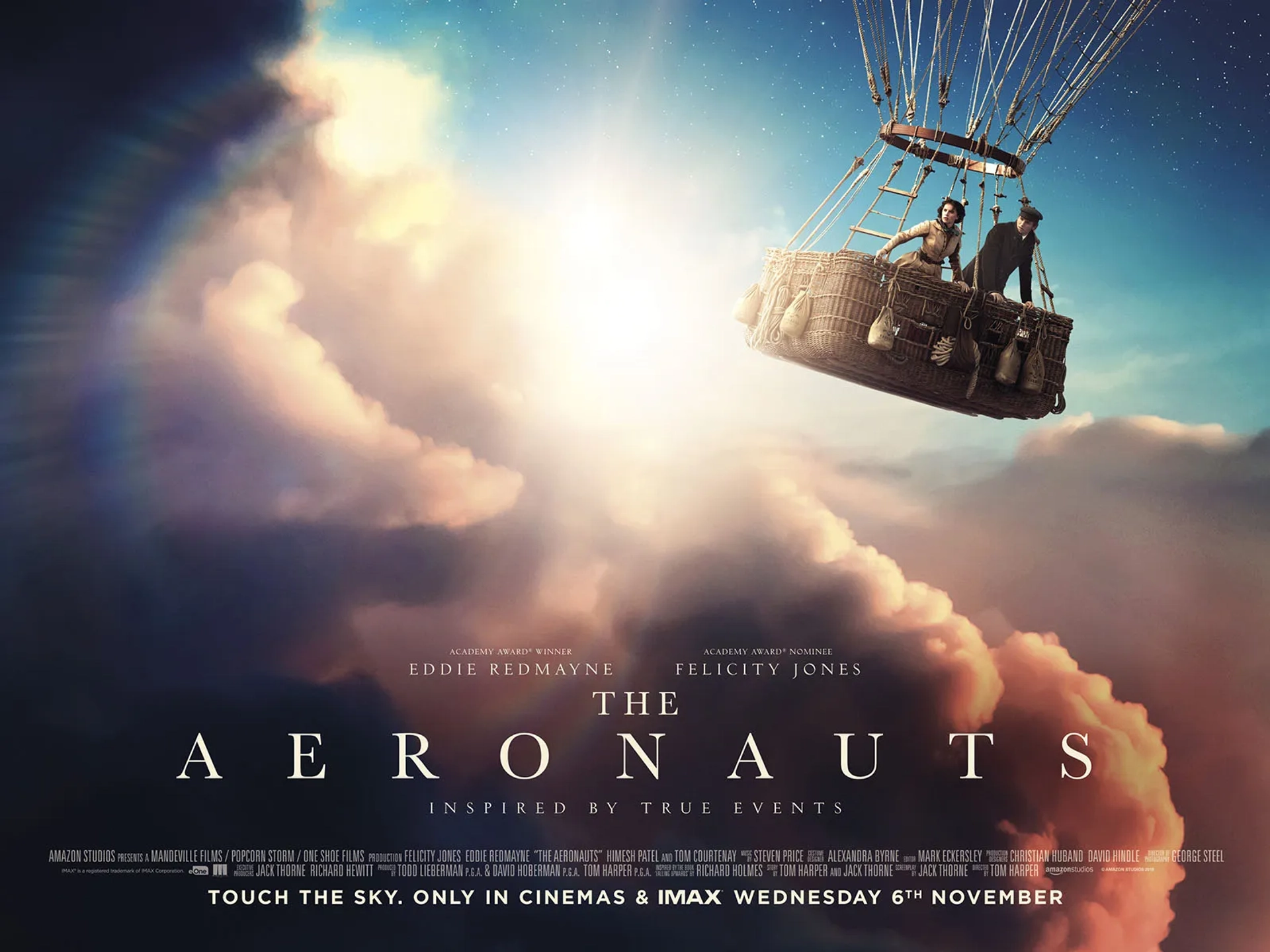 Felicity Jones and Eddie Redmayne in The Aeronauts (2019)