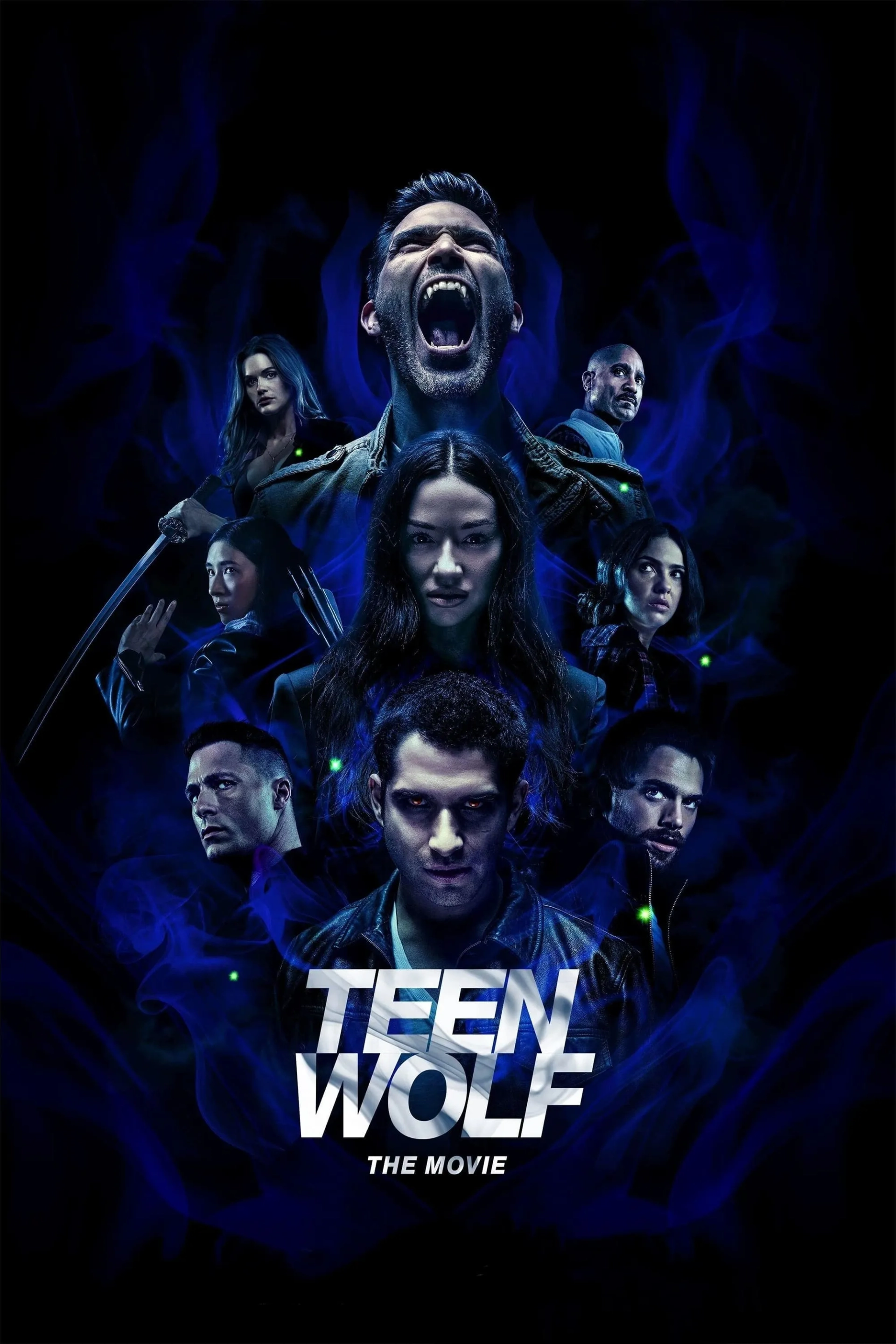 Seth Gilliam, Tyler Hoechlin, Tyler Posey, Holland Roden, Shelley Hennig, Colton Haynes, Dylan Sprayberry, Crystal Reed, and Amy L. Workman in Teen Wolf: The Movie (2023)