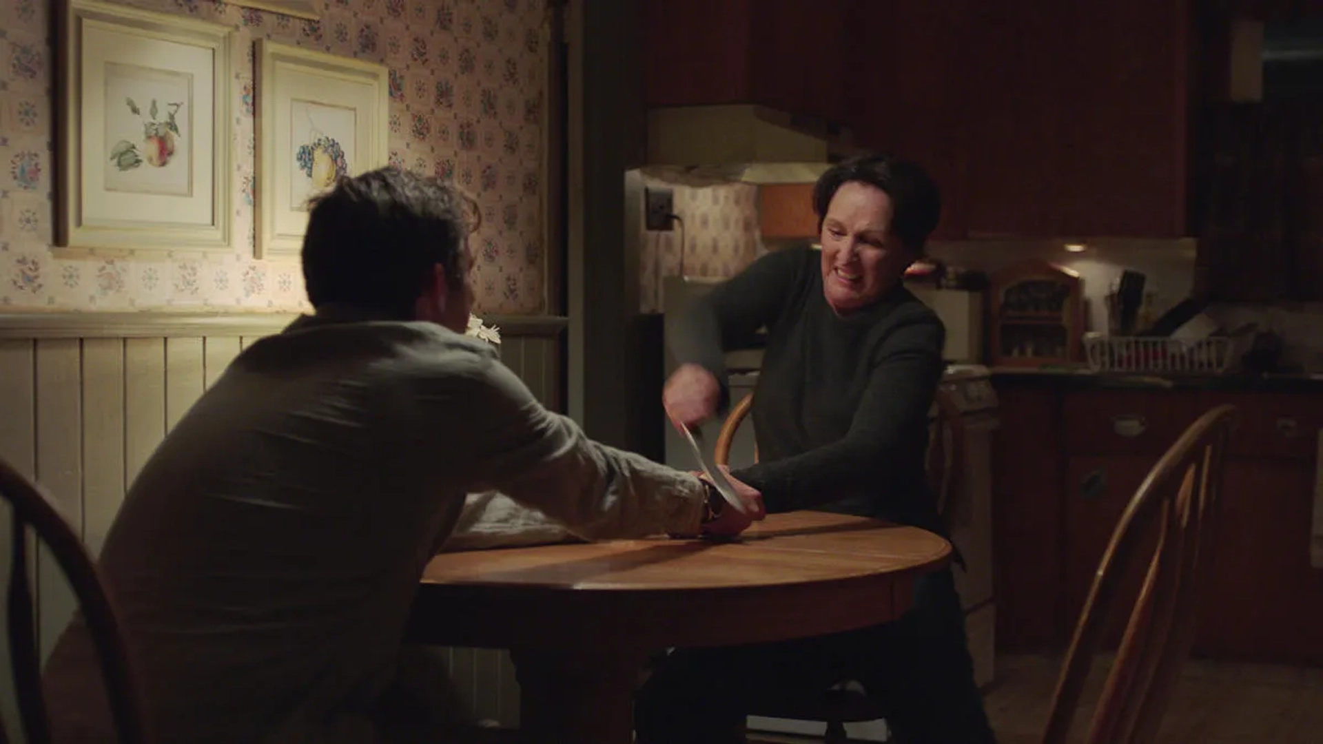 Paul Schneider and Fiona Shaw in Channel Zero (2016)