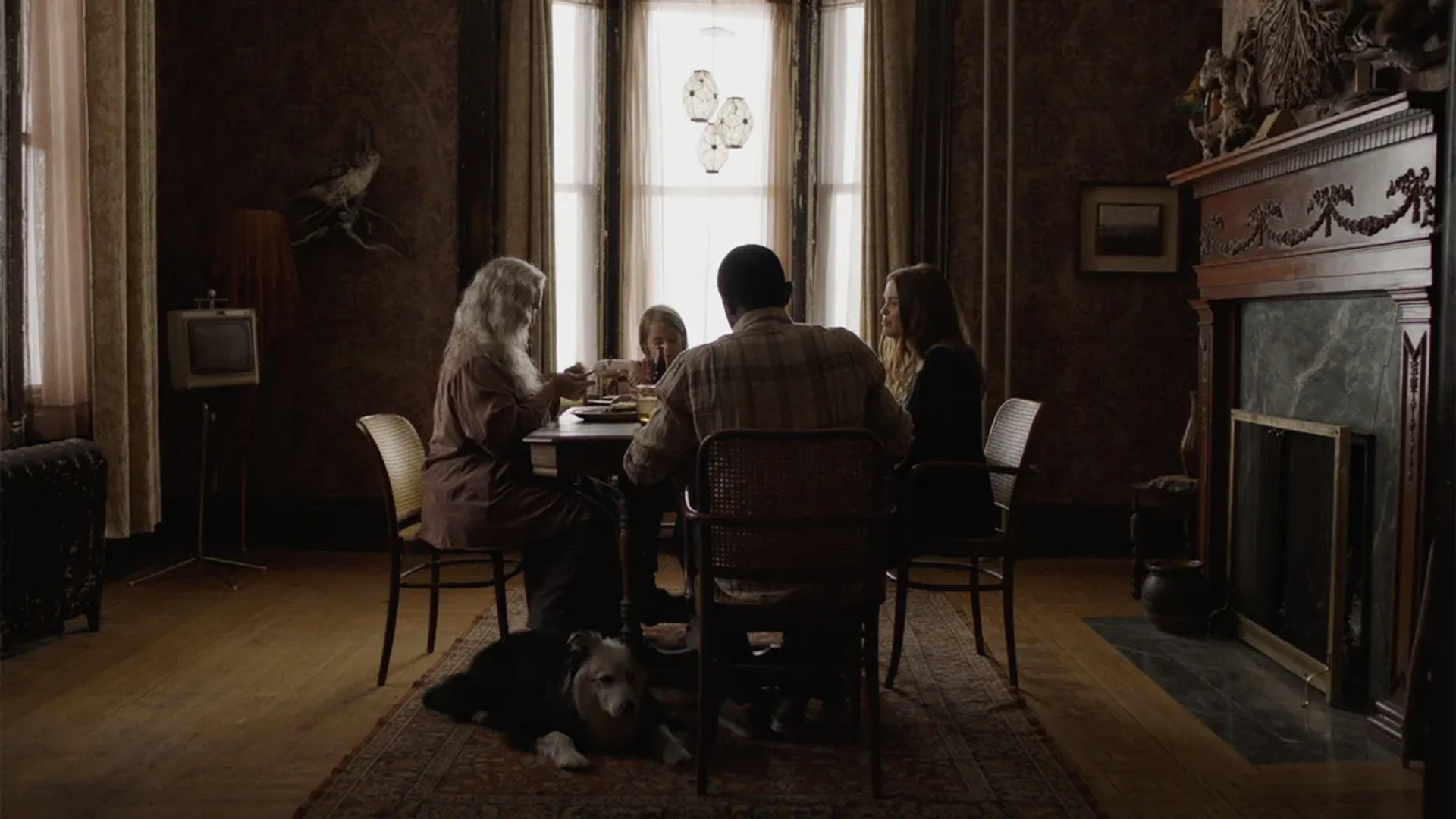 Krisha Fairchild, Holland Roden, Brandon Scott, and Annelise Pollmann in Channel Zero (2016)