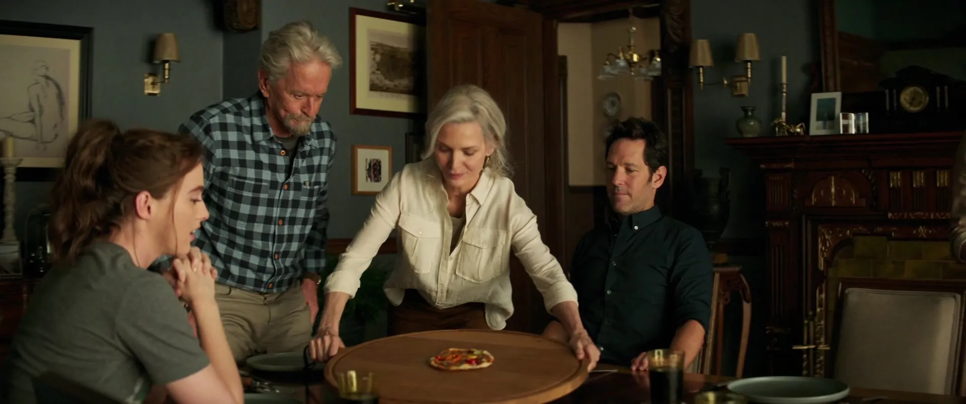 Michael Douglas, Michelle Pfeiffer, Paul Rudd, and Kathryn Newton in Ant-Man and the Wasp: Quantumania (2023)