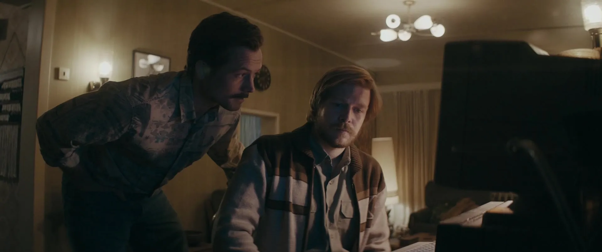 Nikita Efremov and Taron Egerton in Tetris (2023)