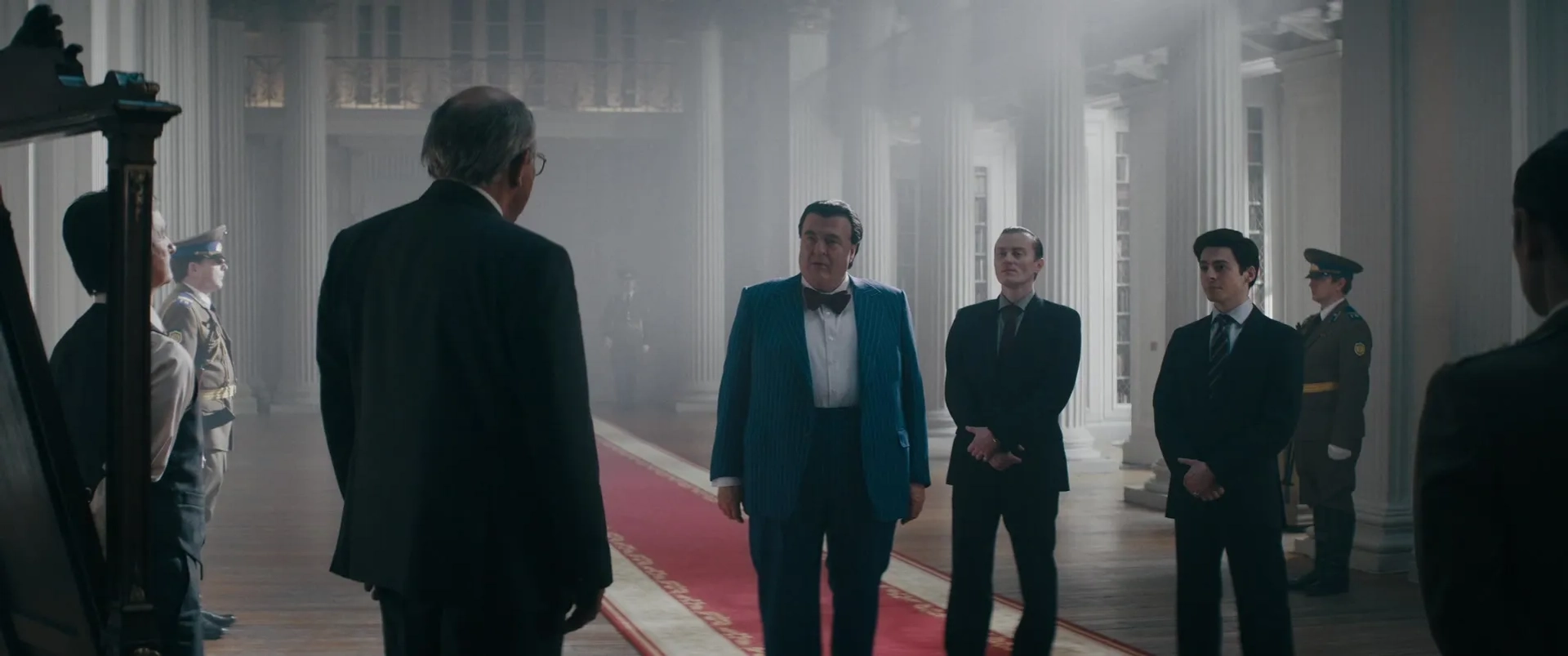 Roger Allam, Matthew Marsh, Anthony Boyle, and Igor Grabuzov in Tetris (2023)