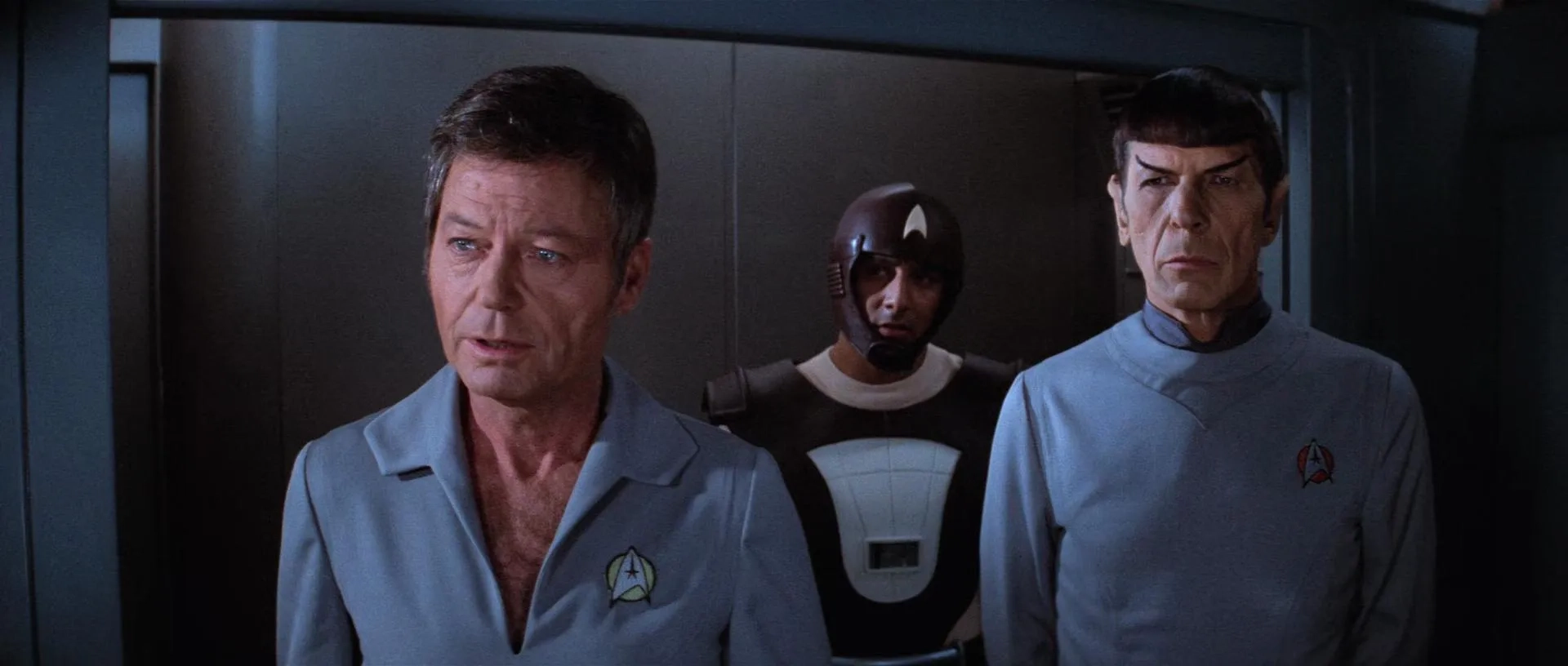 William Shatner and DeForest Kelley in Star Trek: The Motion Picture (1979)