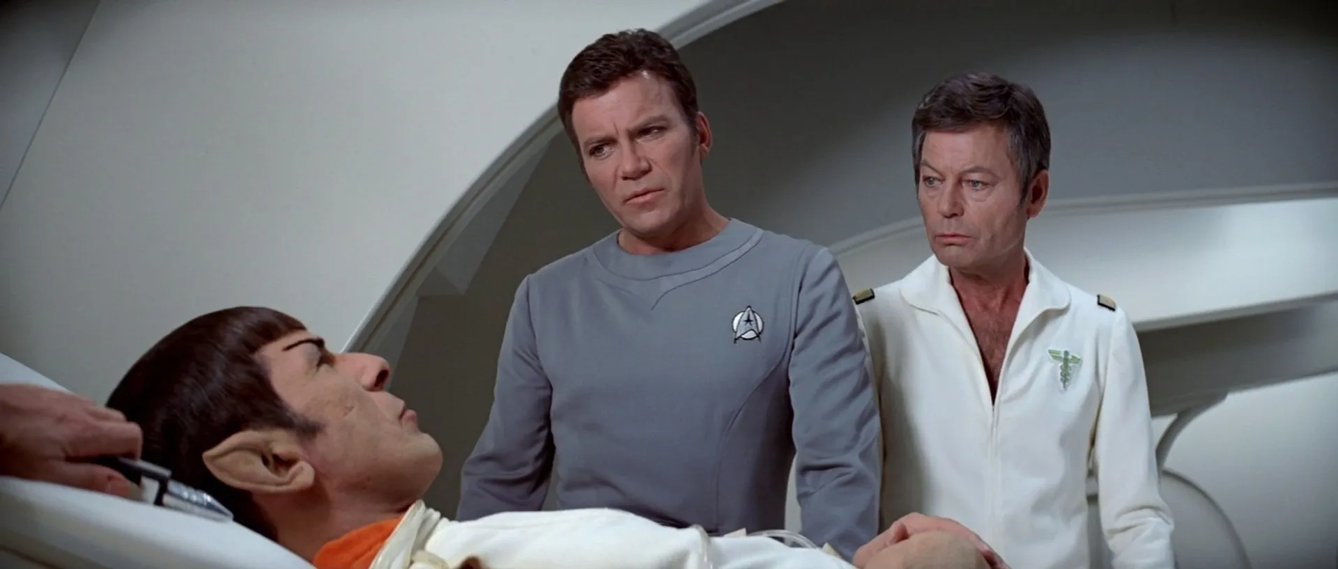 Leonard Nimoy, William Shatner, and DeForest Kelley in Star Trek: The Motion Picture (1979)