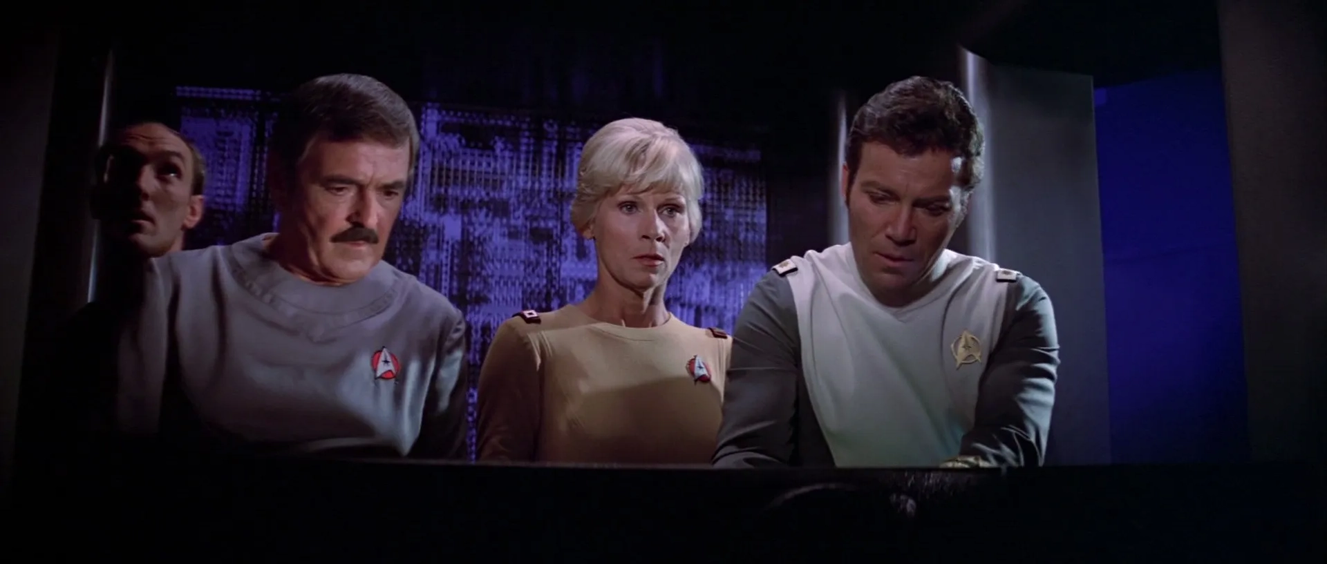 William Shatner, James Doohan, and Grace Lee Whitney in Star Trek: The Motion Picture (1979)