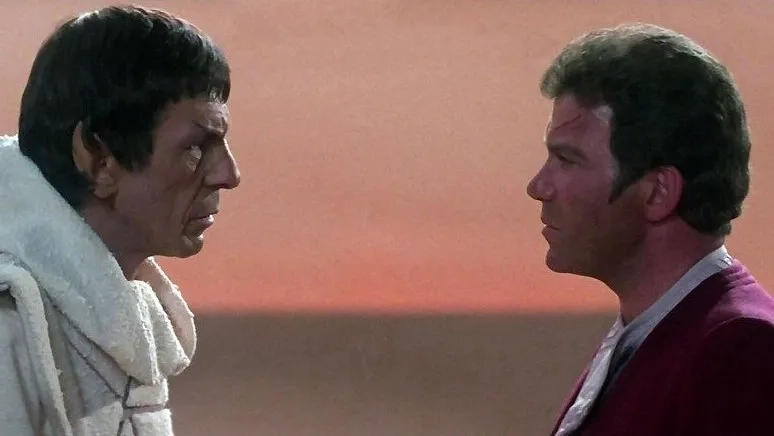 Leonard Nimoy and William Shatner in Star Trek III: The Search for Spock (1984)
