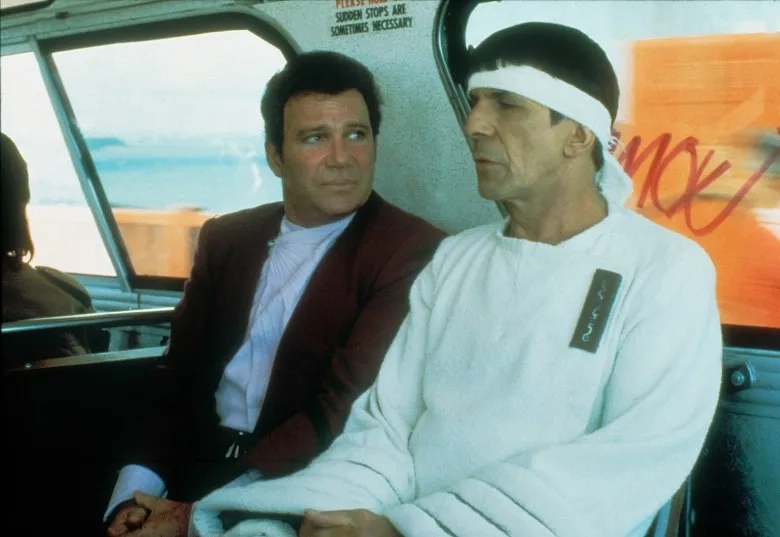 Leonard Nimoy and William Shatner in Star Trek IV: The Voyage Home (1986)