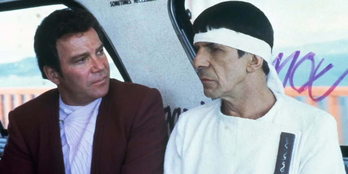 Leonard Nimoy and William Shatner in Star Trek IV: The Voyage Home (1986)