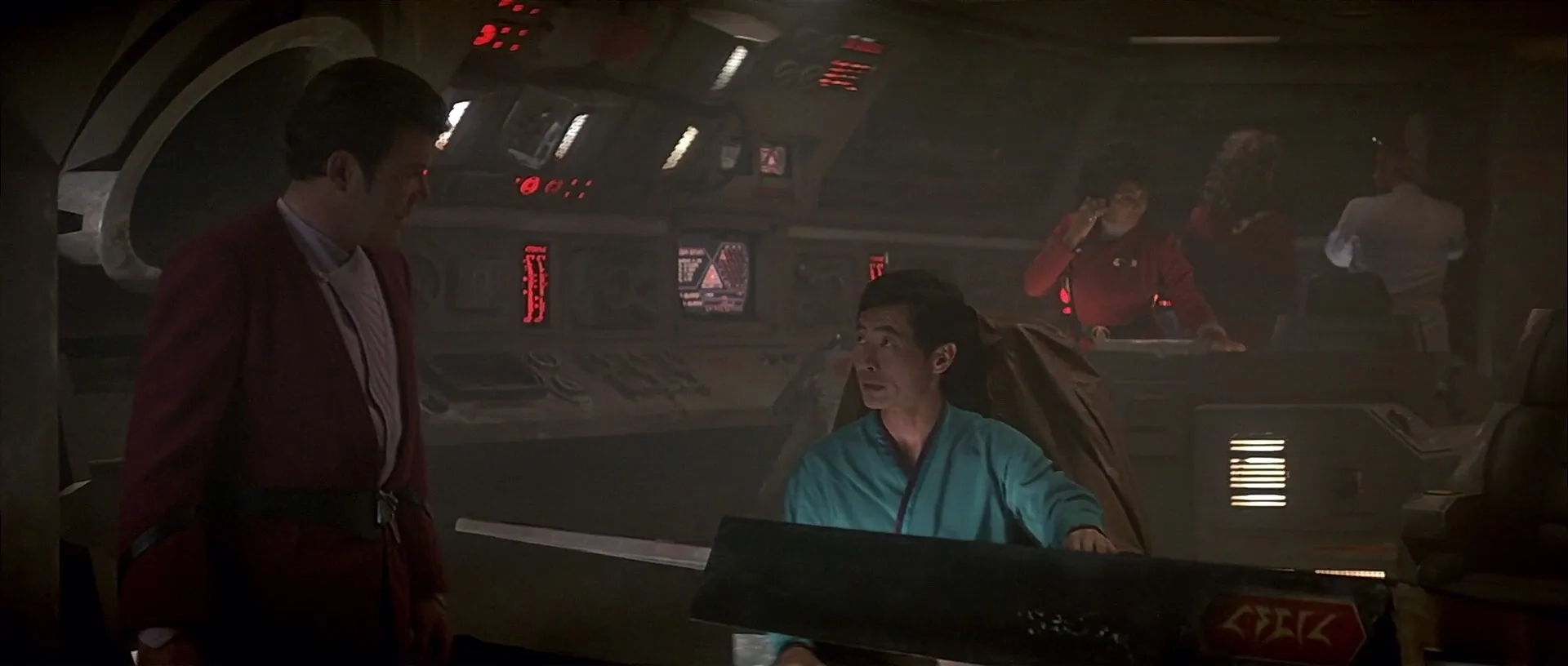 William Shatner, George Takei, Catherine Hicks, and Nichelle Nichols in Star Trek IV: The Voyage Home (1986)