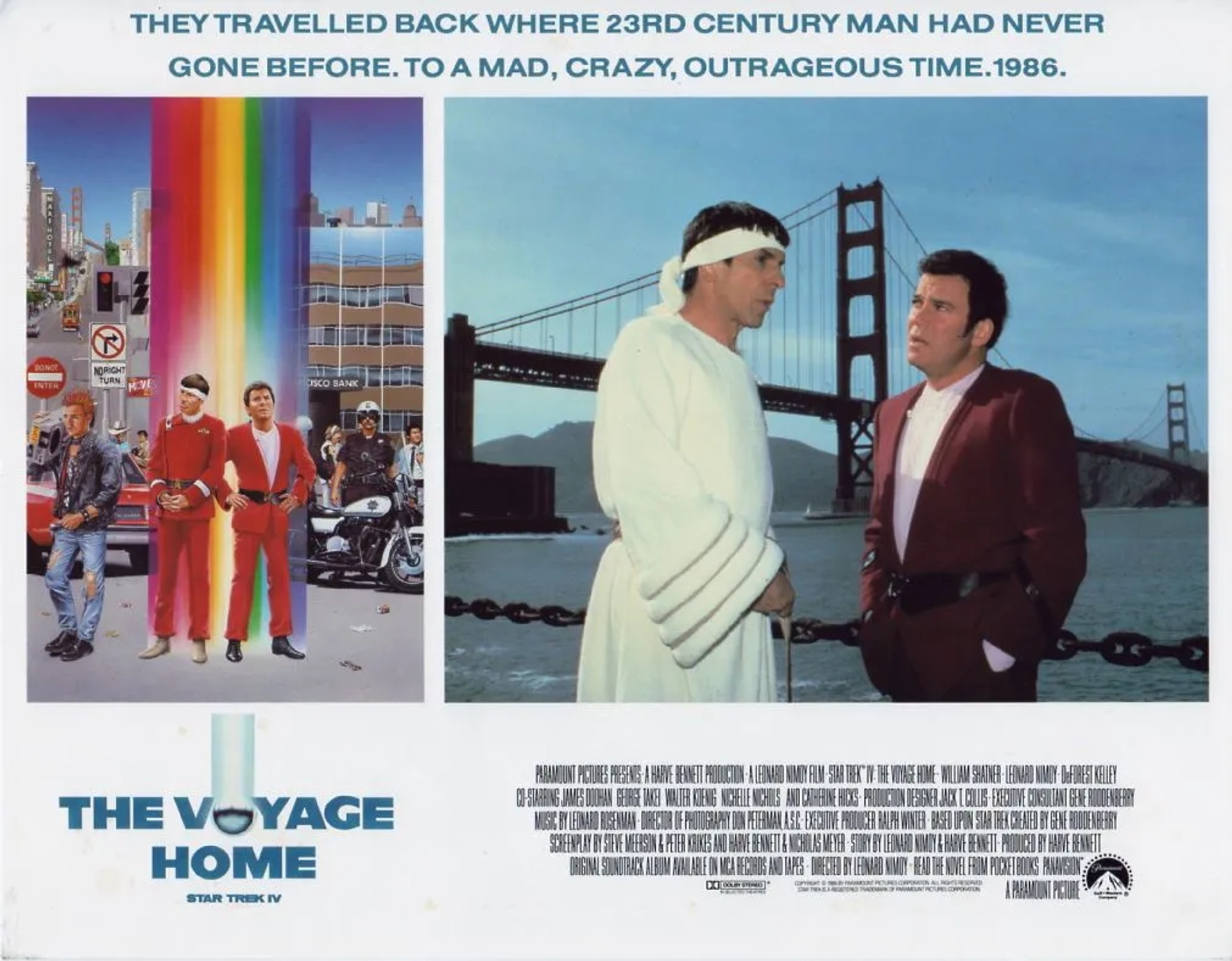 Leonard Nimoy and William Shatner in Star Trek IV: The Voyage Home (1986)