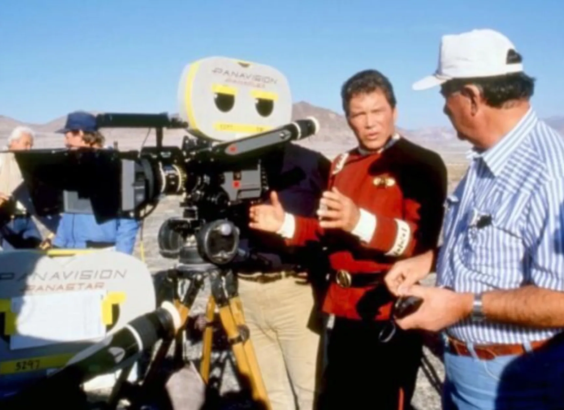 William Shatner and Andrew Laszlo in Star Trek V: The Final Frontier (1989)