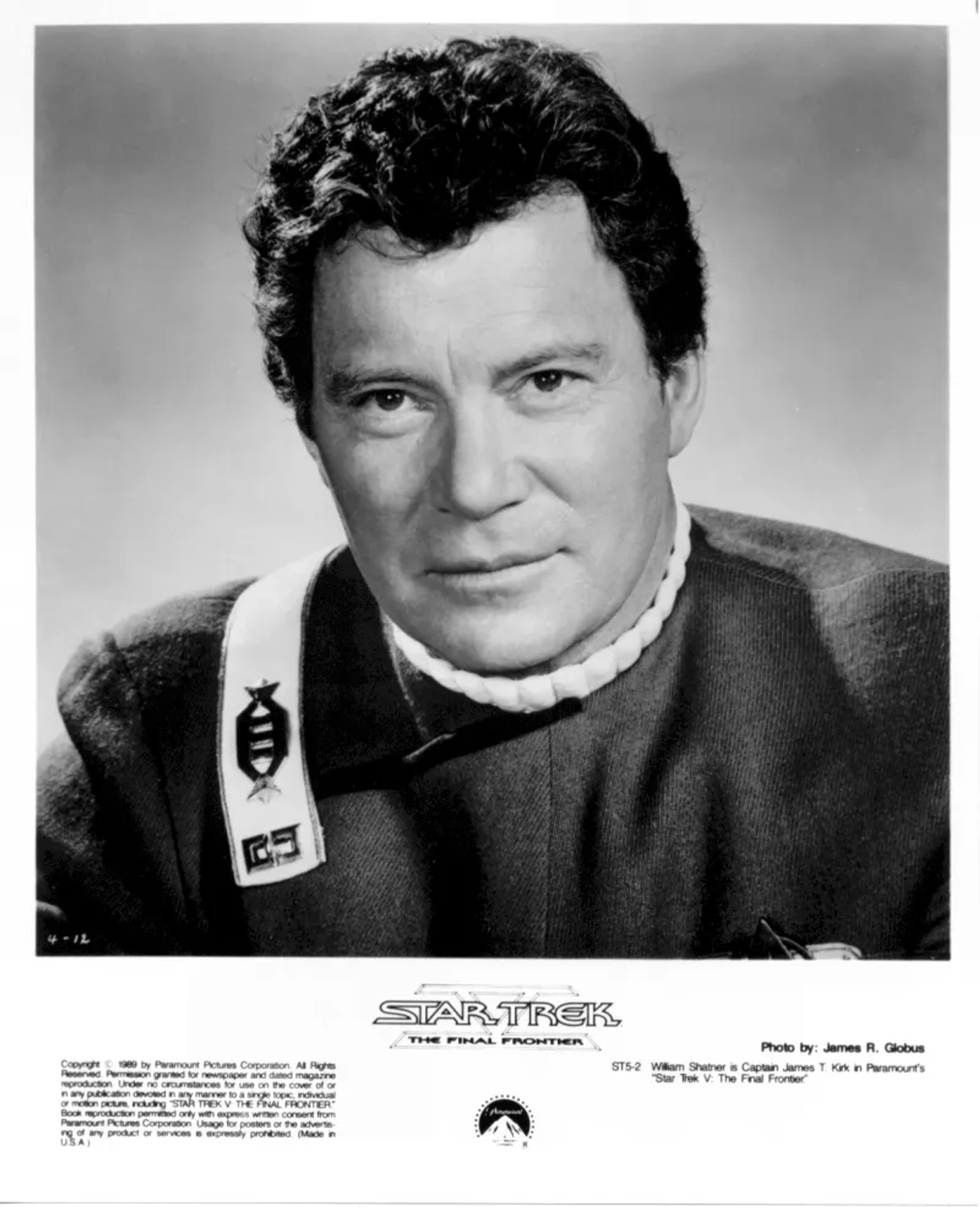 William Shatner in Star Trek V: The Final Frontier (1989)