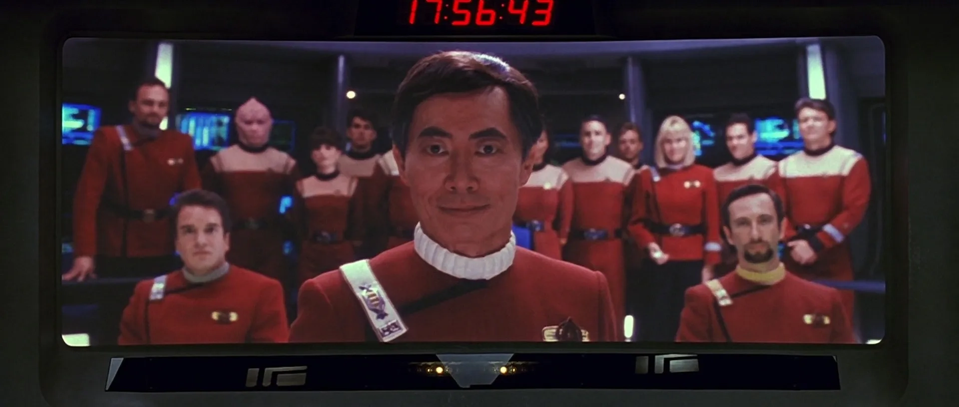 George Takei, Michael Bofshever, Jeremy Roberts, Angelo Tiffe, and Grace Lee Whitney in Star Trek VI: The Undiscovered Country (1991)