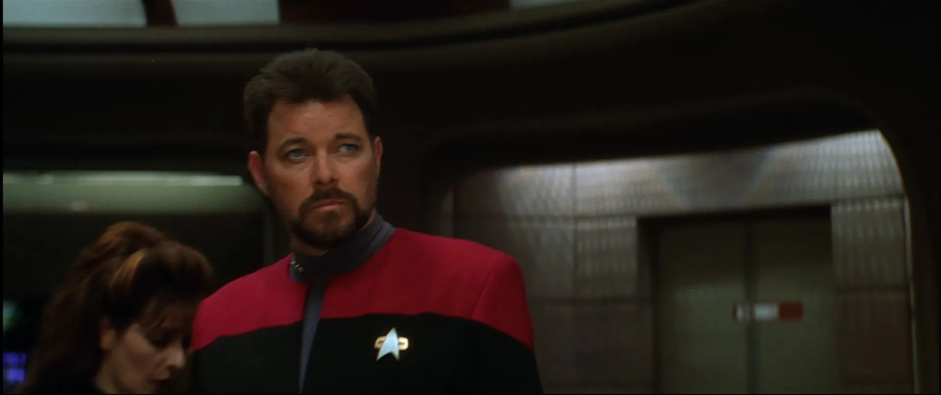Jonathan Frakes and Marina Sirtis in Star Trek: Generations (1994)