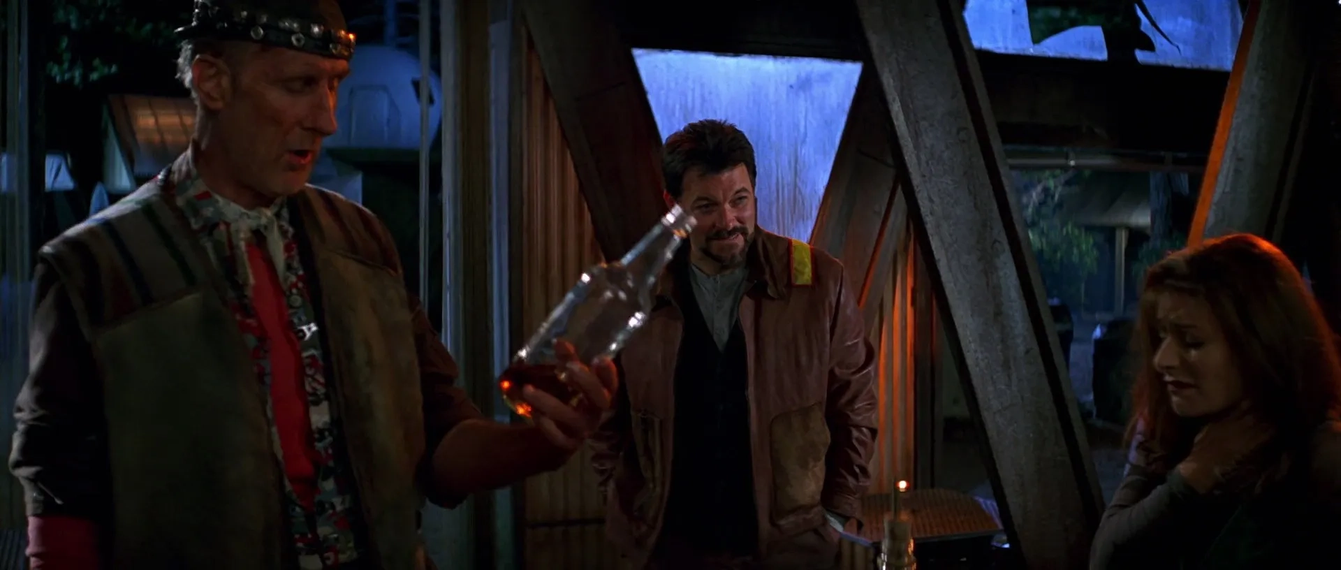 James Cromwell, Jonathan Frakes, and Marina Sirtis in Star Trek: First Contact (1996)