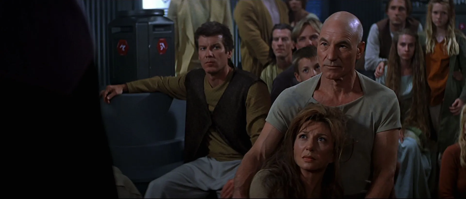 Patrick Stewart, Daniel Hugh Kelly, and Donna Murphy in Star Trek: Insurrection (1998)