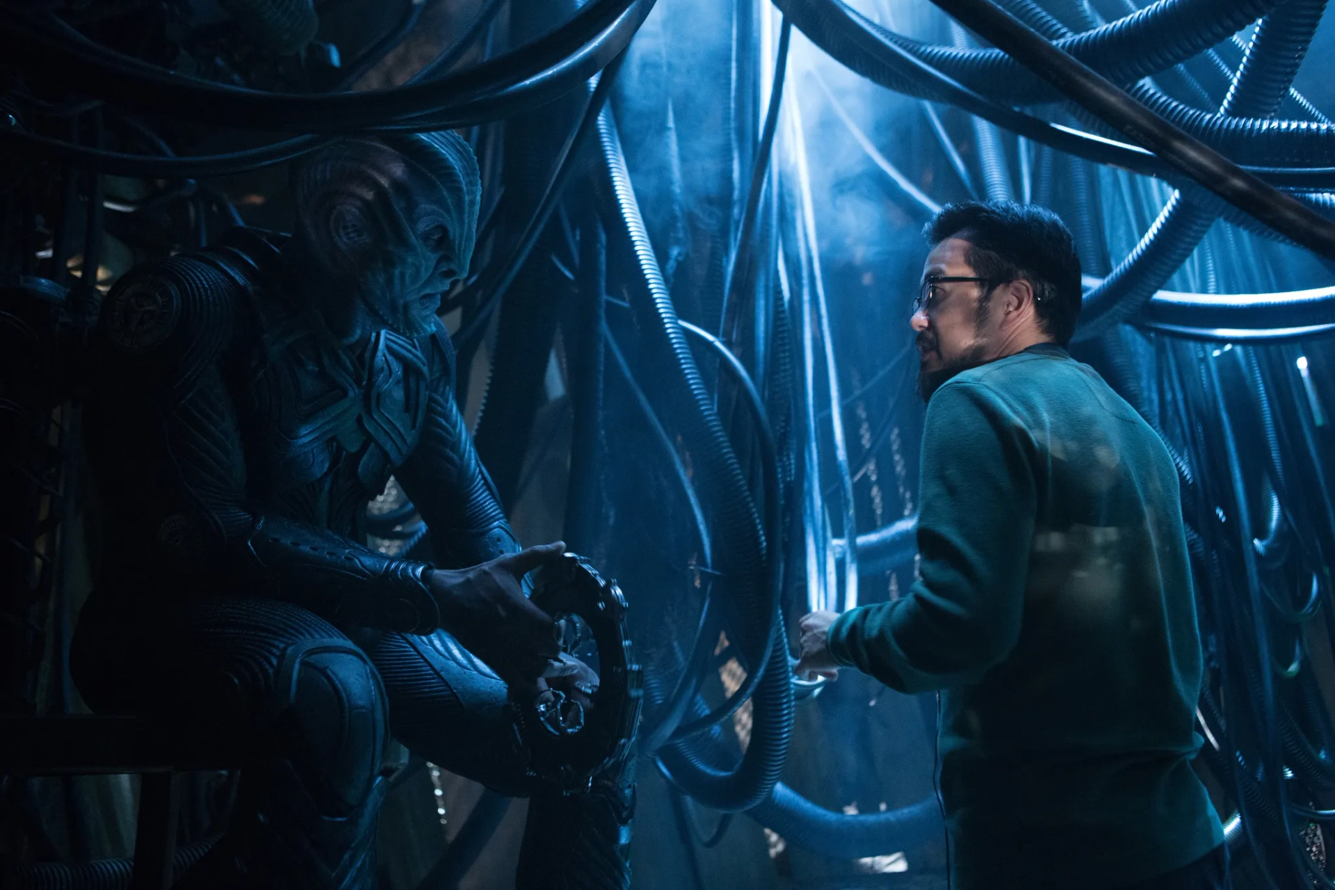 Idris Elba and Justin Lin in Star Trek Beyond (2016)