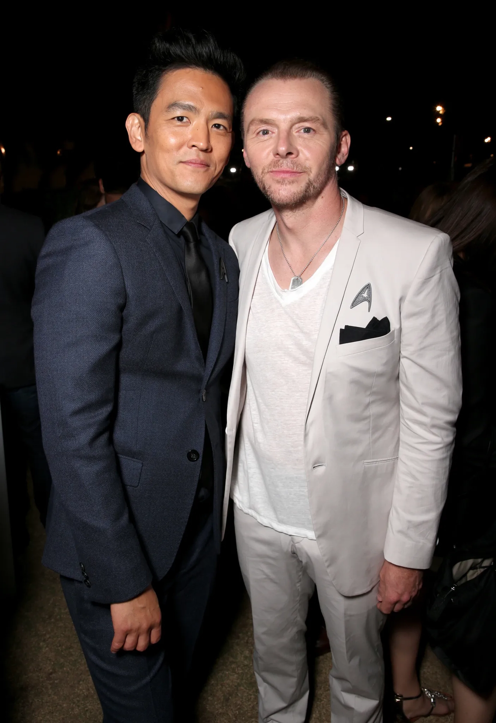 John Cho and Simon Pegg at an event for Star Trek Beyond (2016)