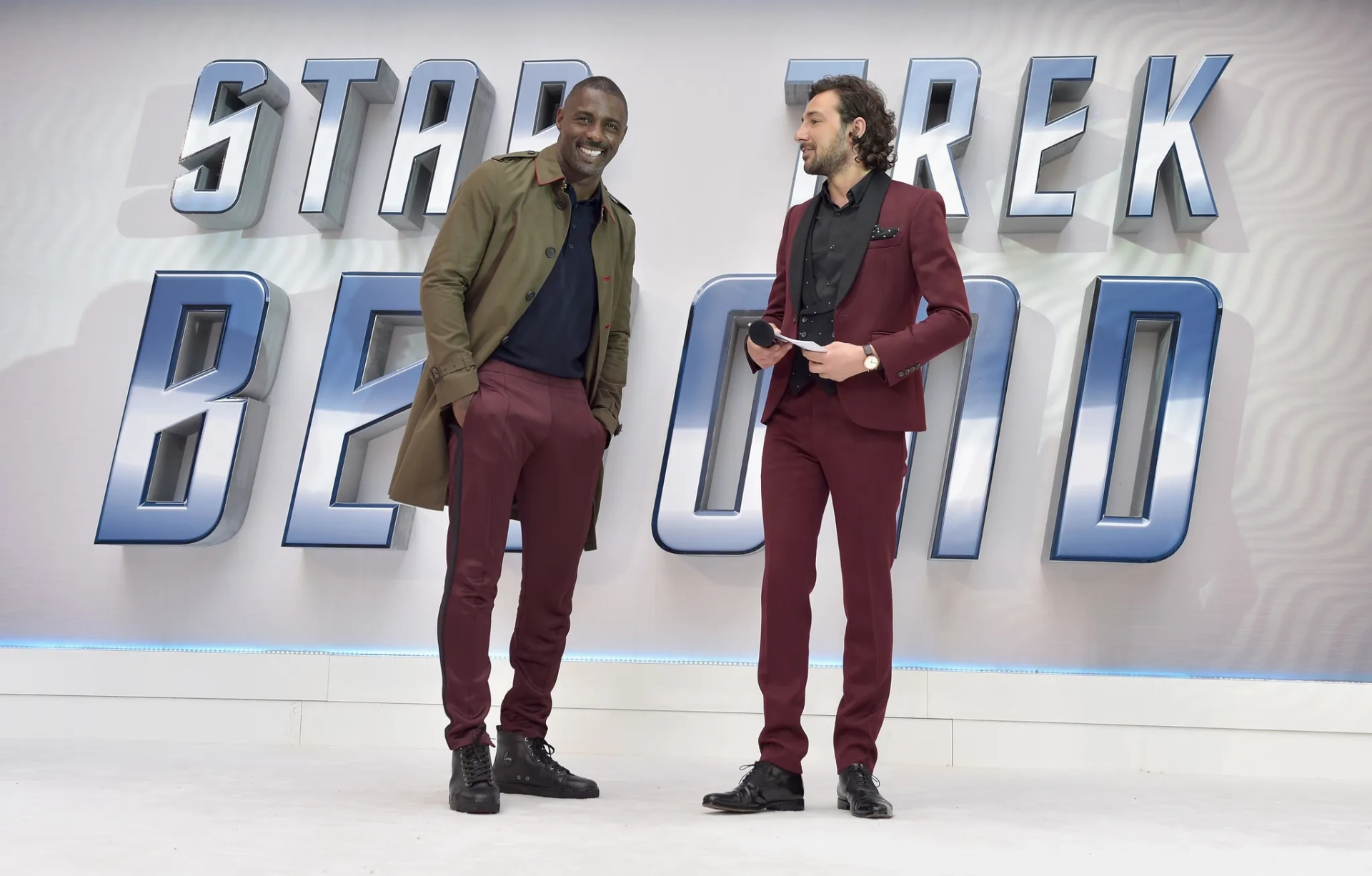 Idris Elba and Alex Zane at an event for Star Trek Beyond (2016)