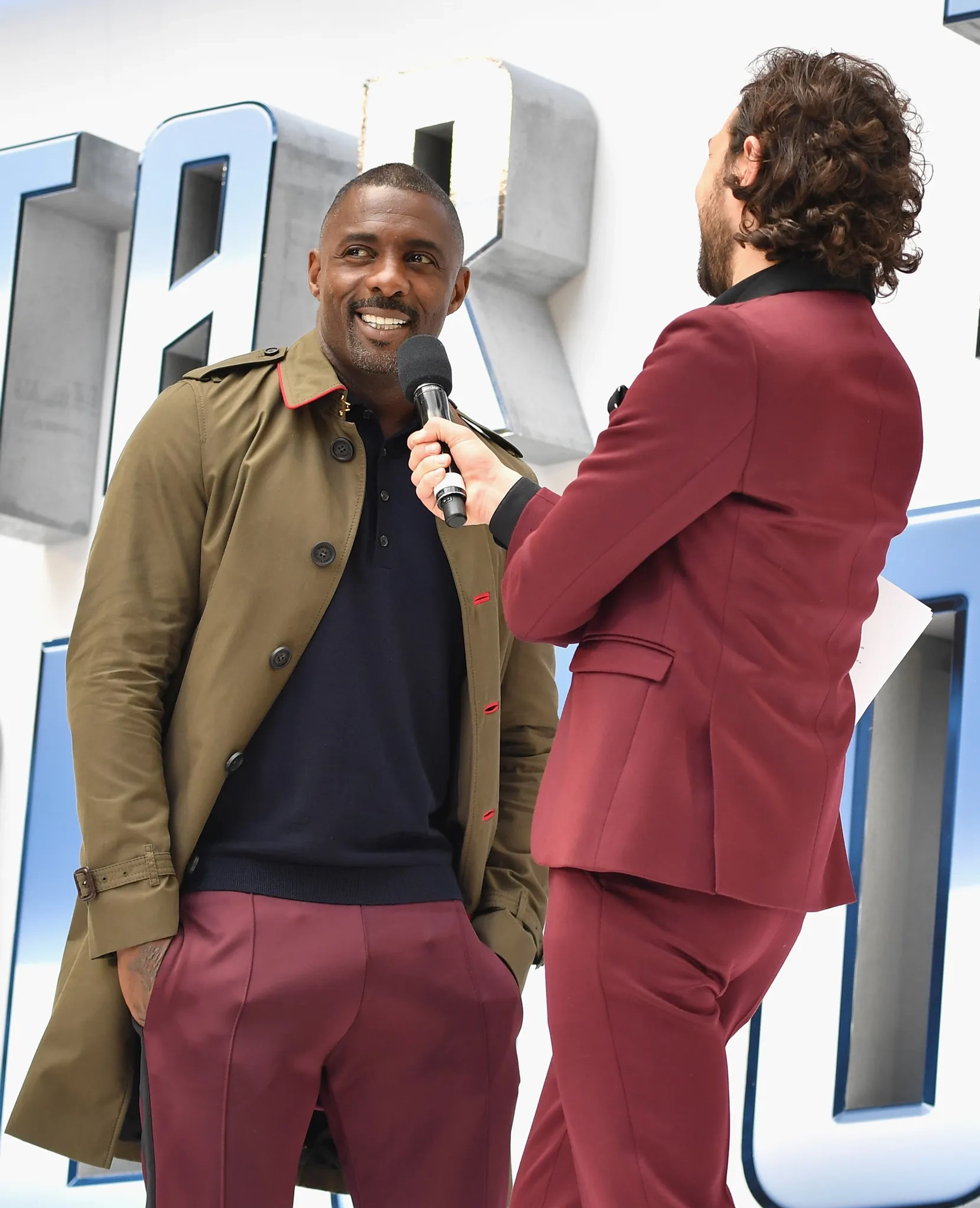 Idris Elba and Alex Zane at an event for Star Trek Beyond (2016)