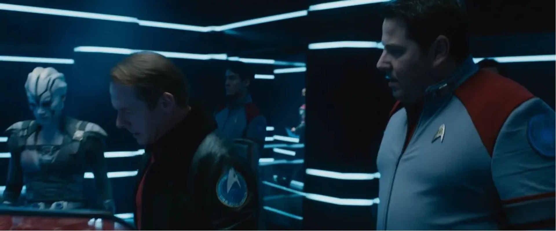 Greg Grunberg, Simon Pegg, and Sofia Boutella in Star Trek Beyond (2016)