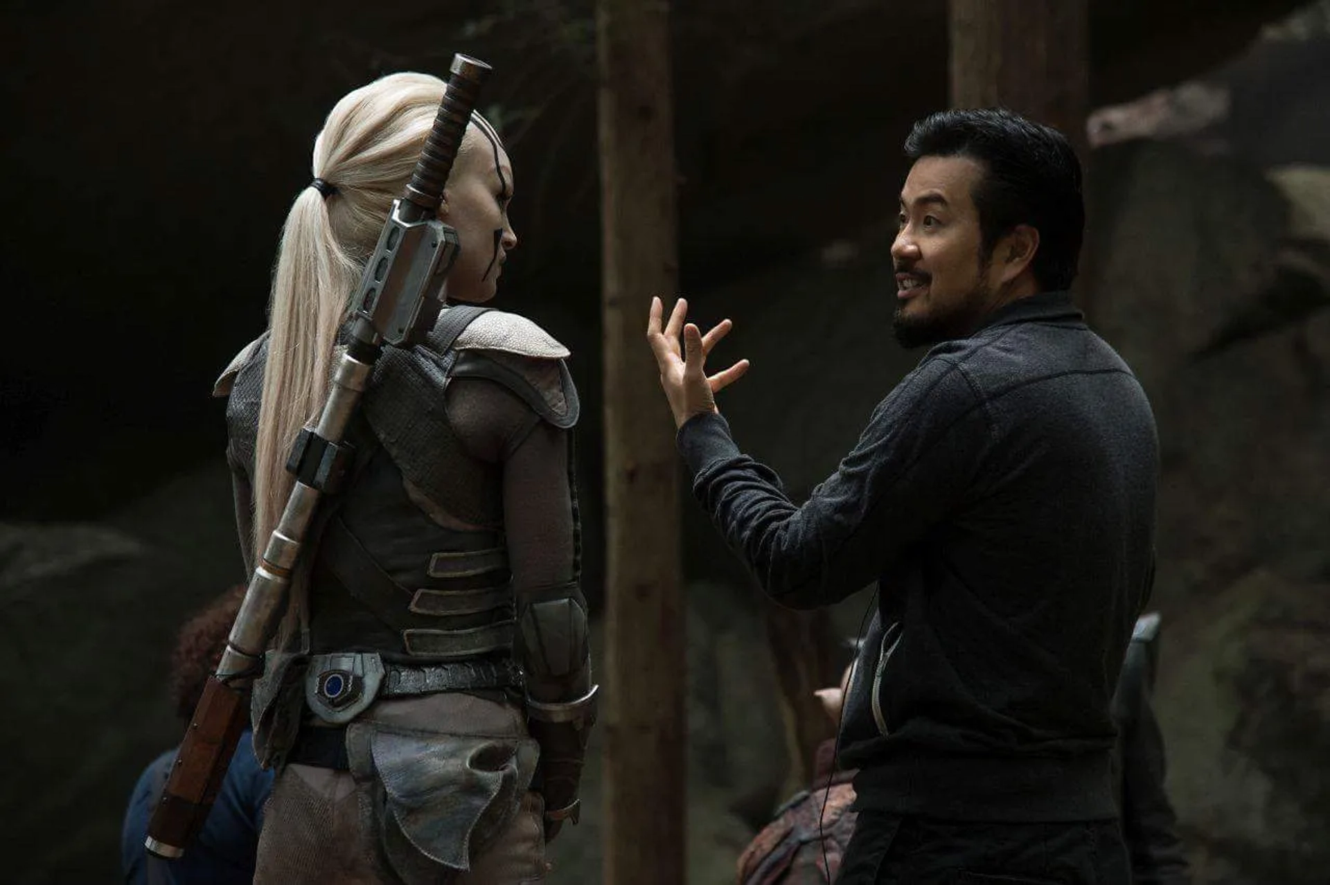 Justin Lin and Sofia Boutella in Star Trek Beyond (2016)