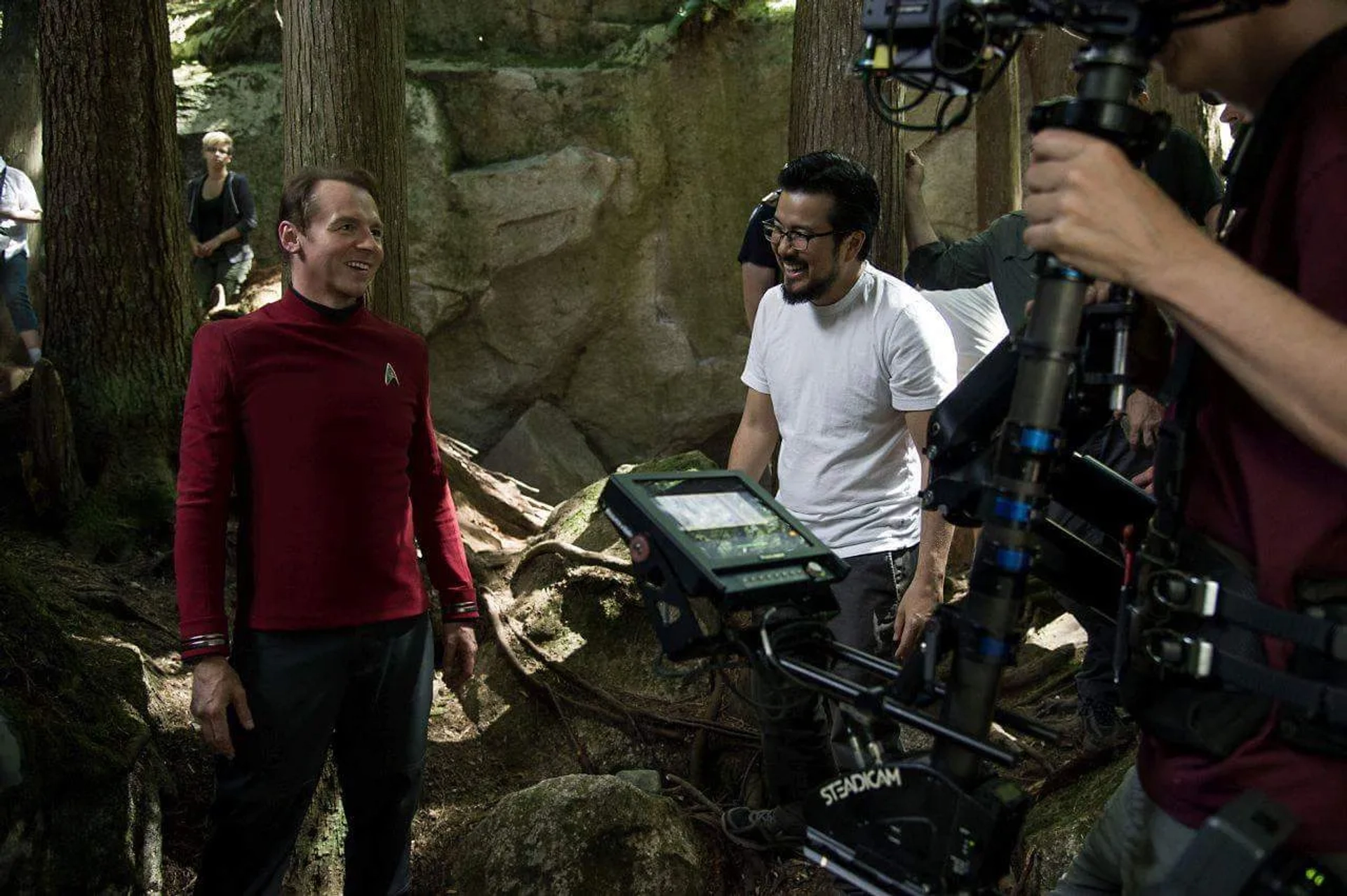 Justin Lin and Simon Pegg in Star Trek Beyond (2016)