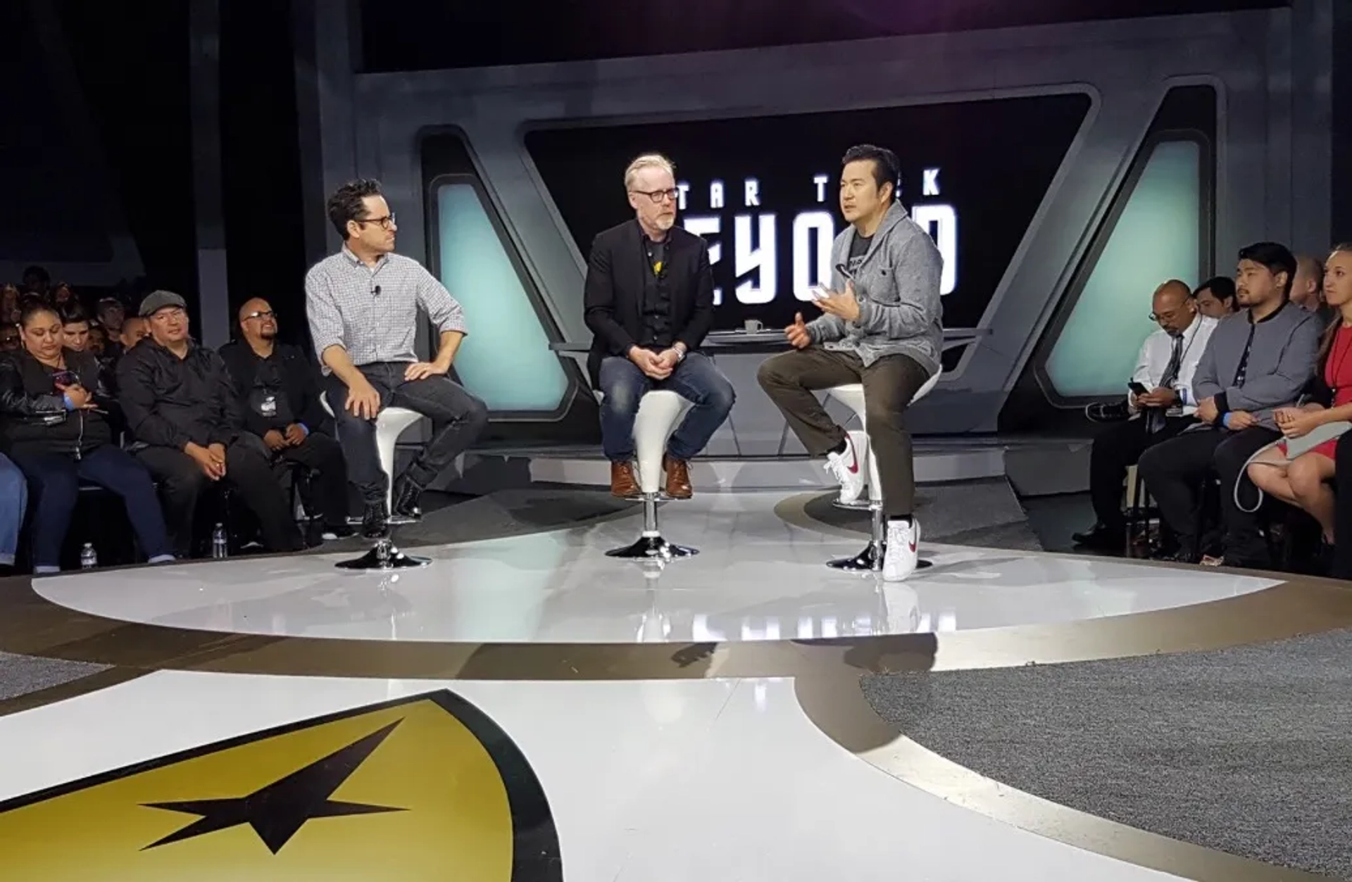 J.J. Abrams, Justin Lin, and Adam Savage at an event for Star Trek Beyond (2016)