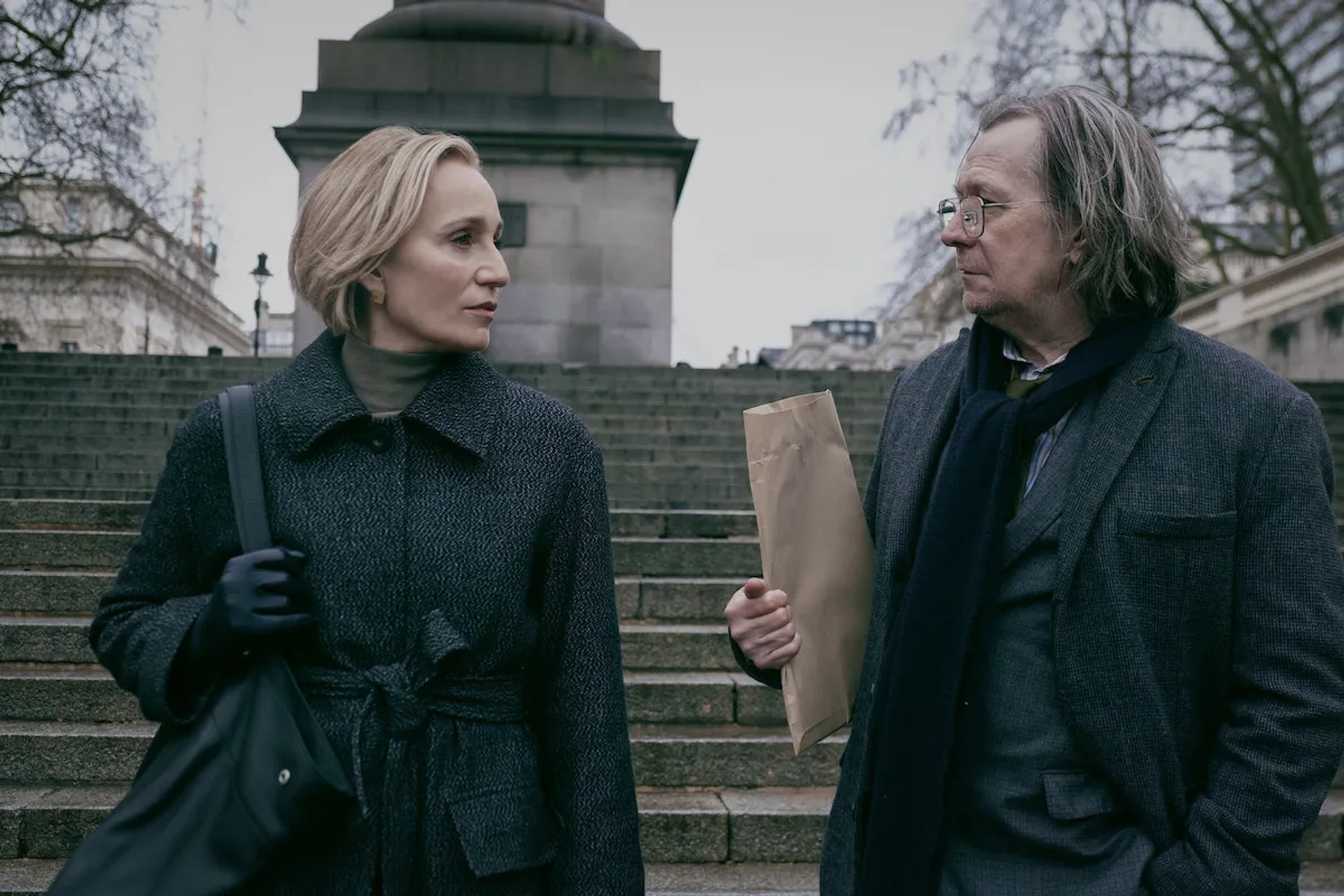 Gary Oldman and Kristin Scott Thomas in Slow Horses: Follies (2022)