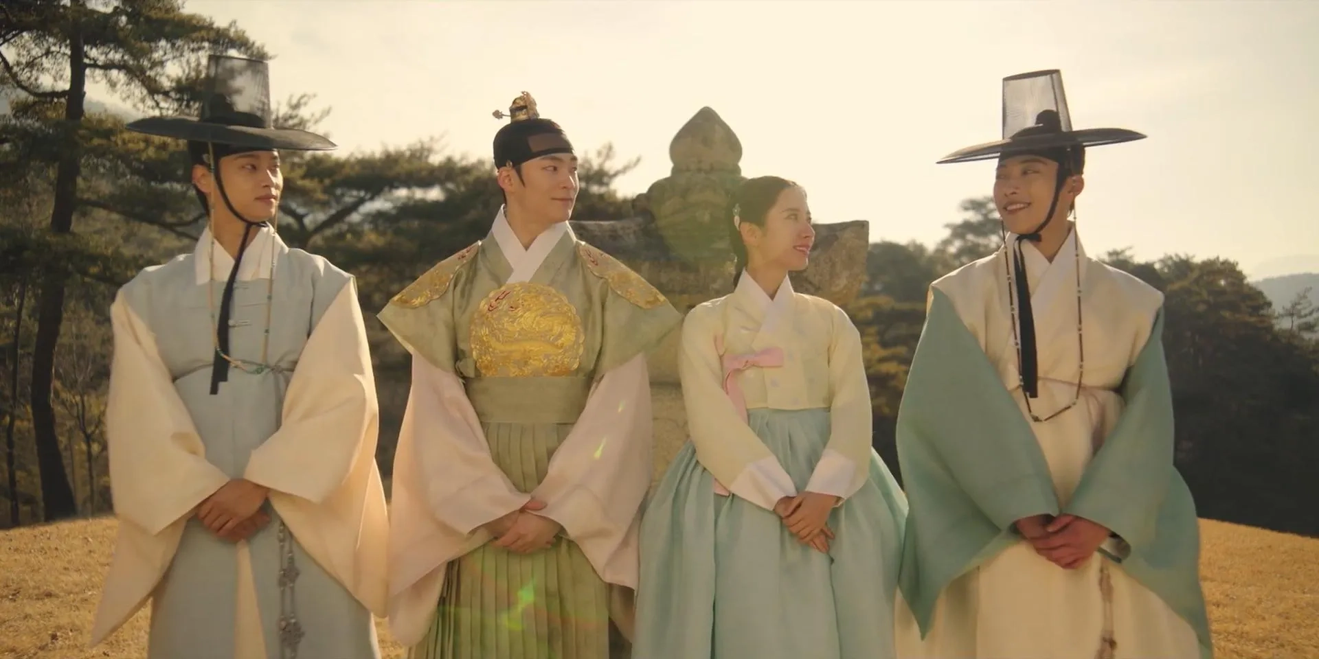 Geon-Hee Song, Hak-Yeon Cha, Woo Do-Hwan, and Kim Ji-yeon in Joseon Attorney (2023)