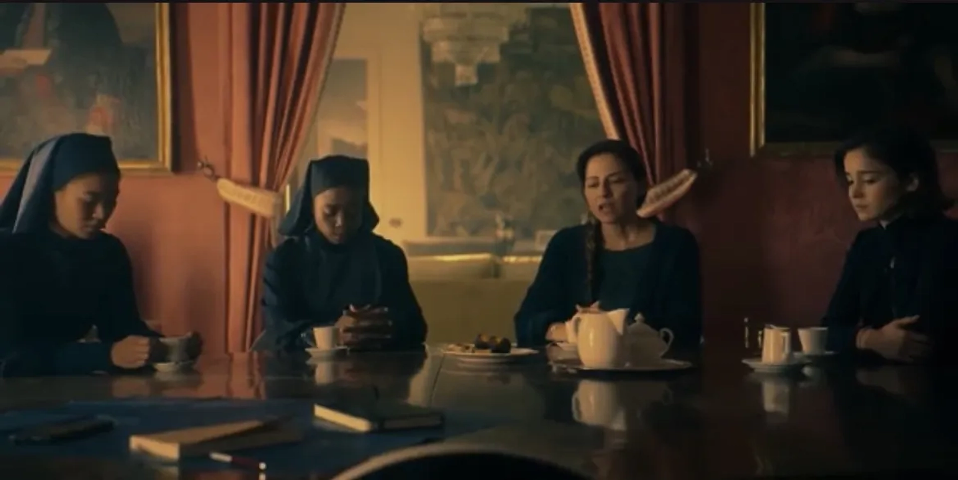 Kristina Tonteri-Young, Sylvia De Fanti, Alba Baptista, and Olivia Delcán in Warrior Nun (2020)