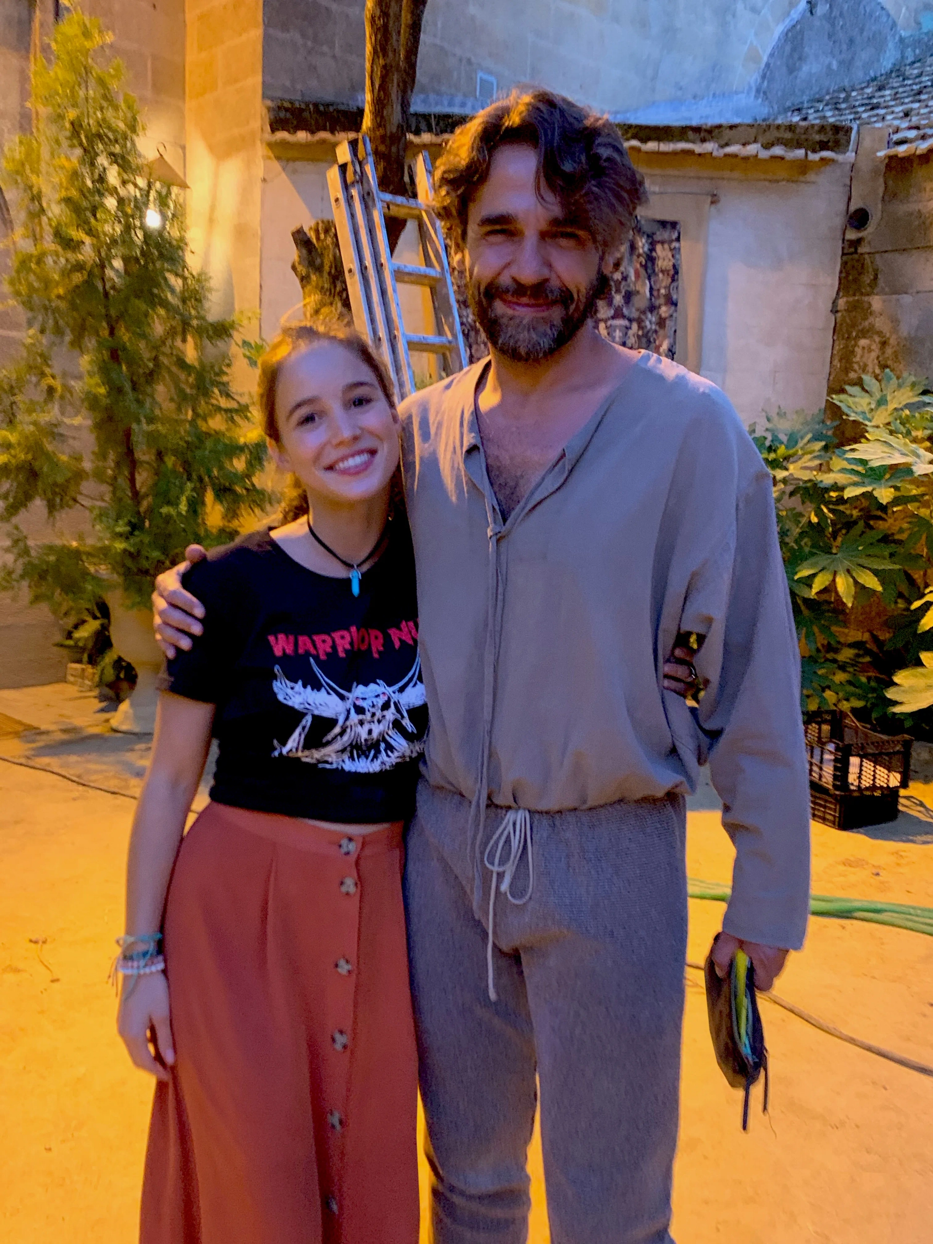 Alba Baptista and Oscar Foronda in Warrior Nun, Cordoba 2019