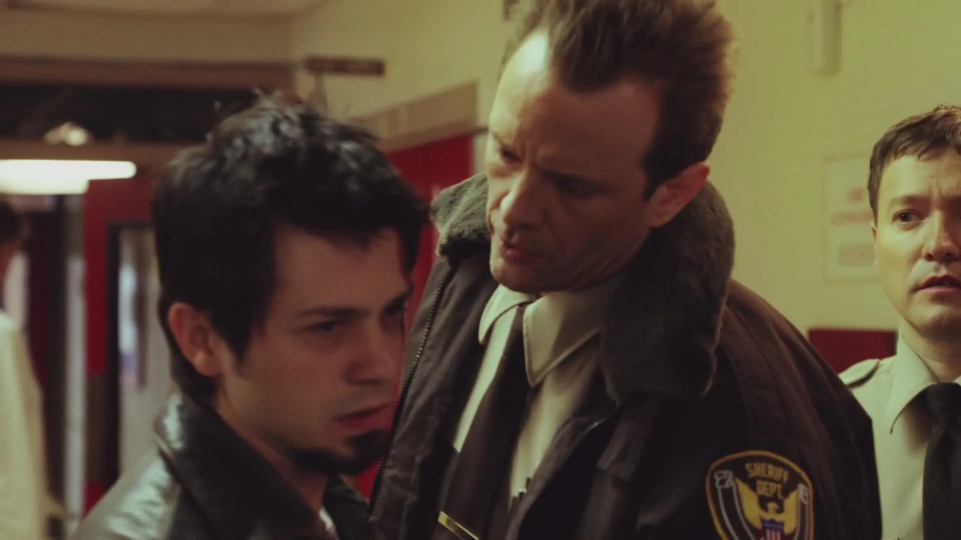 Michael Biehn and Freddy Rodríguez in Grindhouse (2007)