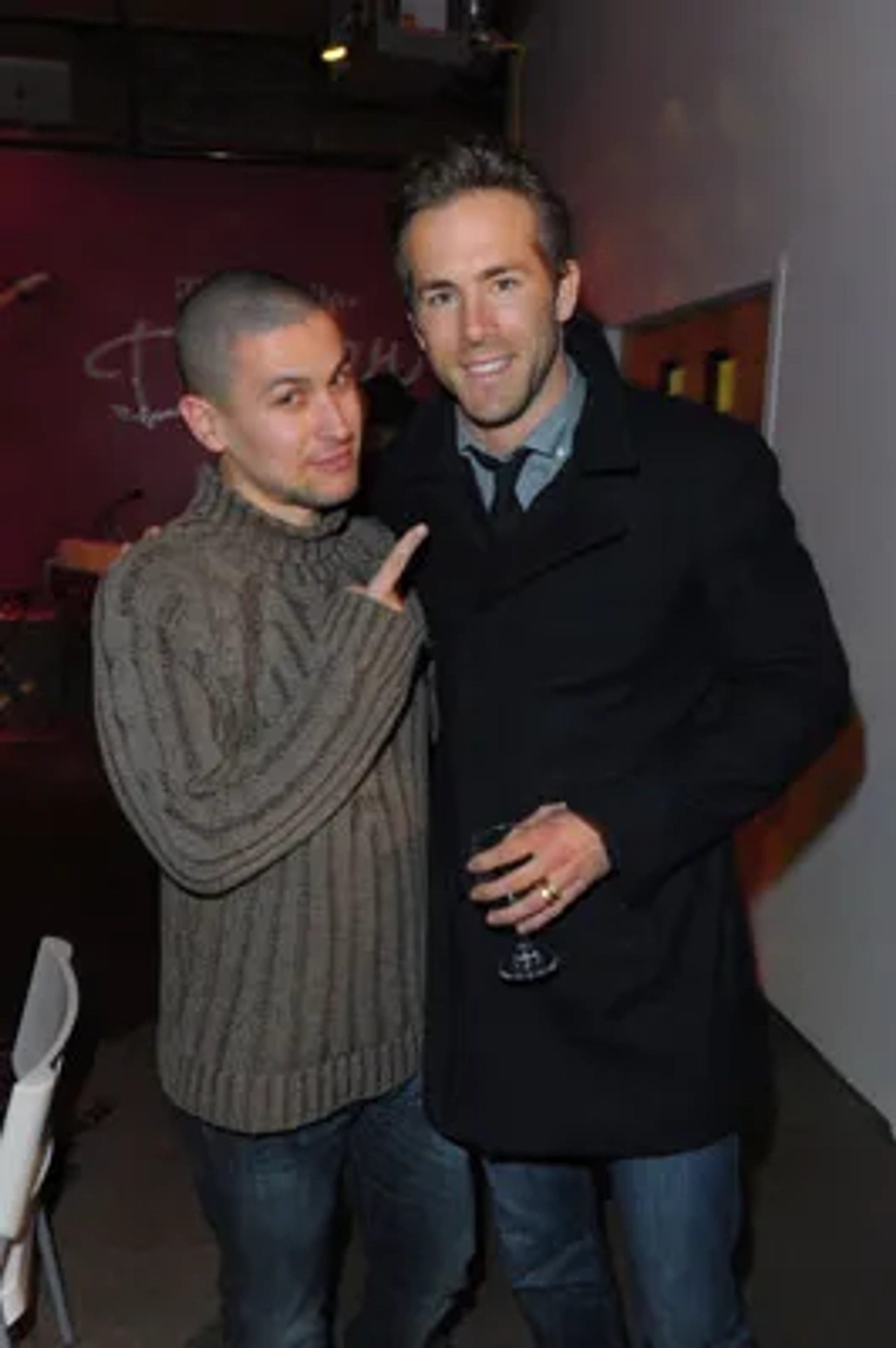 Ryan Reynolds and Rodrigo Cortés at an event for Buried (2010)