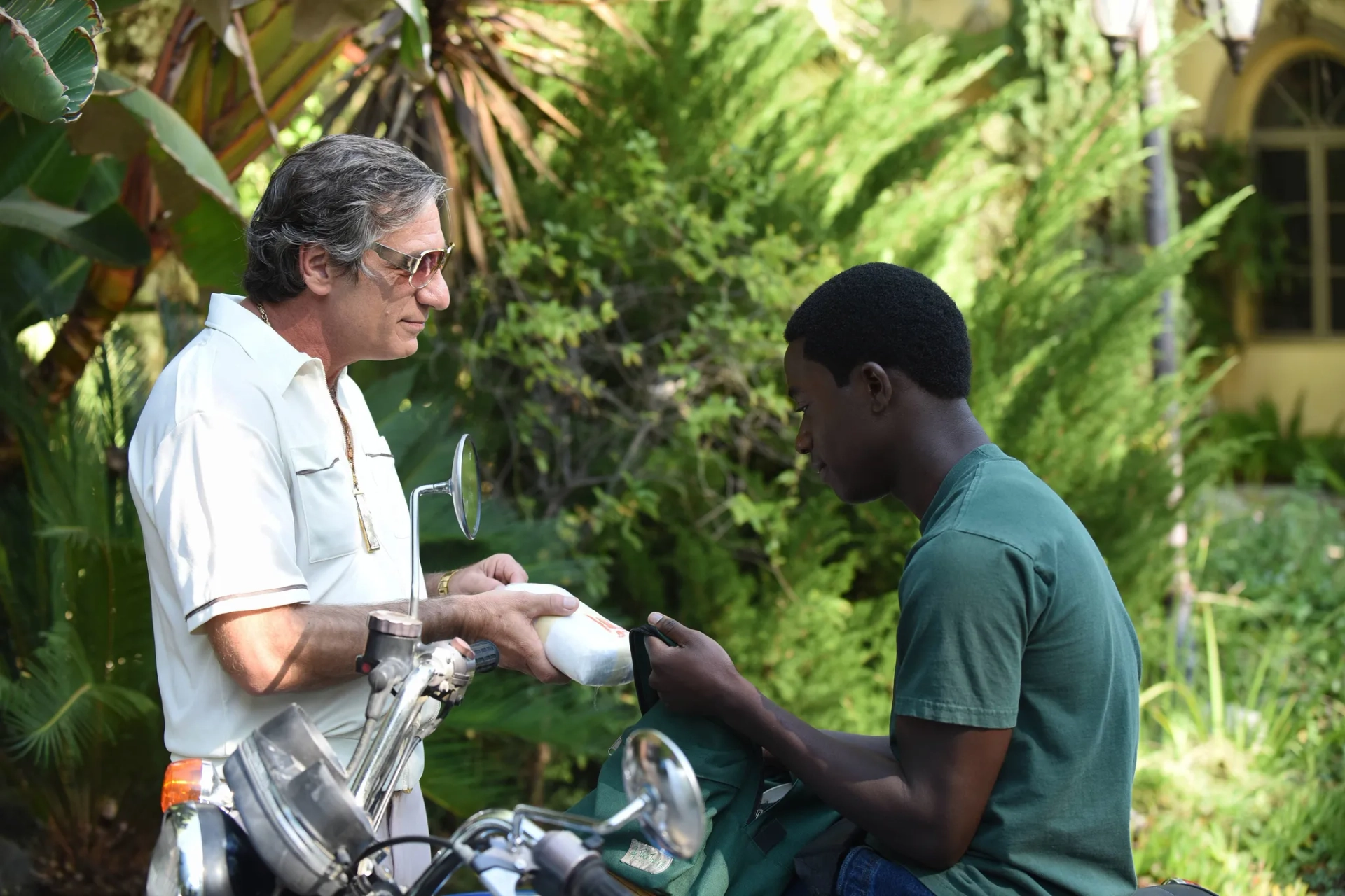 Alon Aboutboul and Damson Idris in Snowfall (2017)