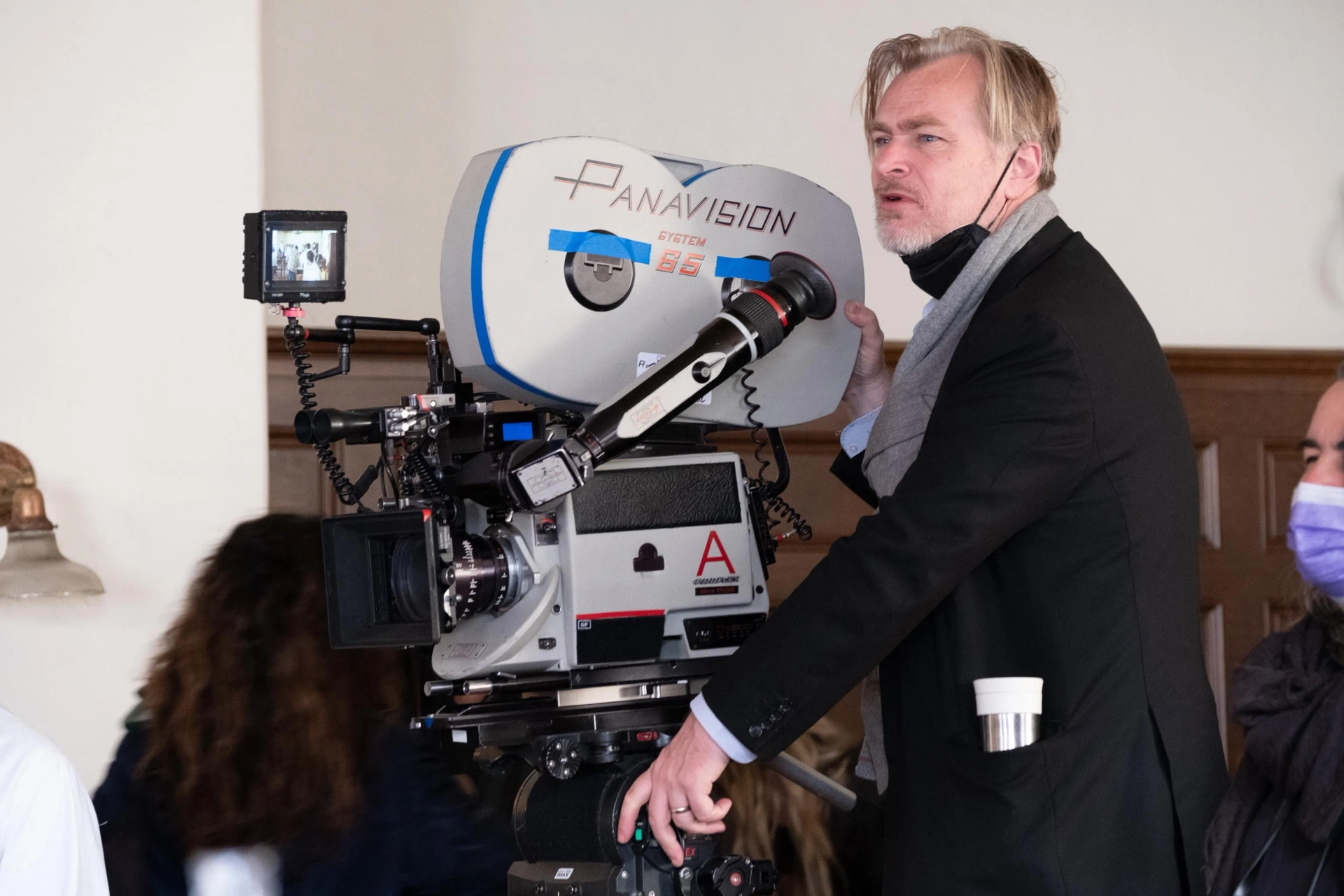 Christopher Nolan and Hoyte Van Hoytema in Oppenheimer (2023)