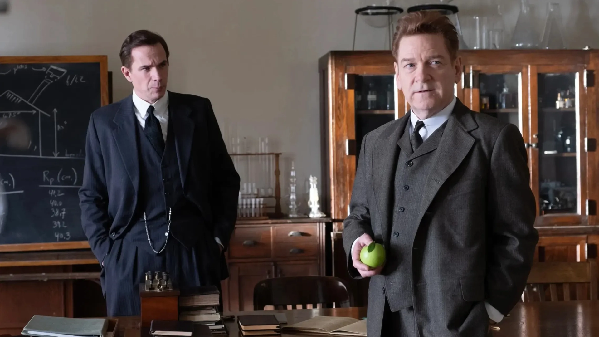 Kenneth Branagh and James D'Arcy in Oppenheimer (2023)