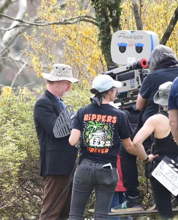 Christopher Nolan and Hoyte Van Hoytema in Oppenheimer (2023)