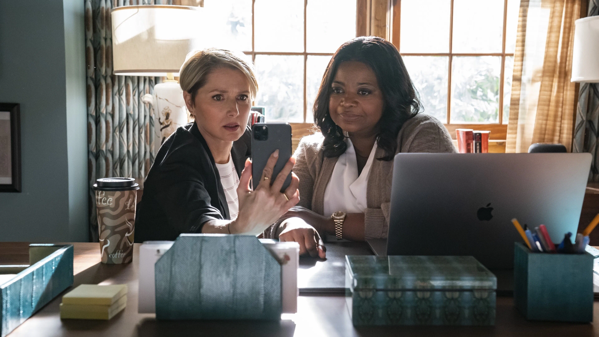 Katherine LaNasa and Octavia Spencer in Truth Be Told: If Wishes Were Horses (2021)