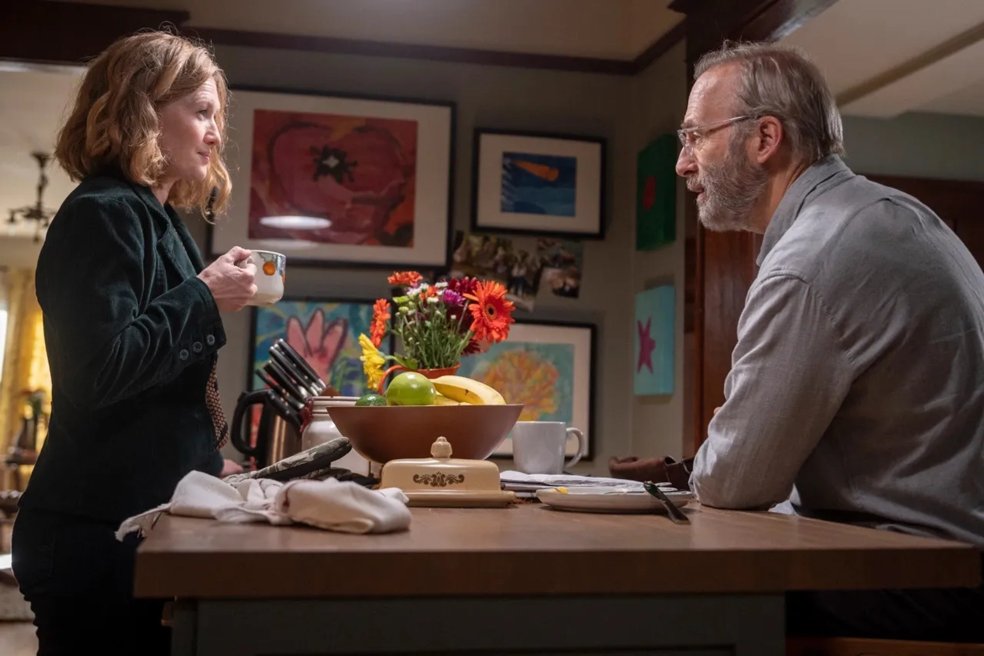 Mireille Enos and Bob Odenkirk in Lucky Hank (2023)