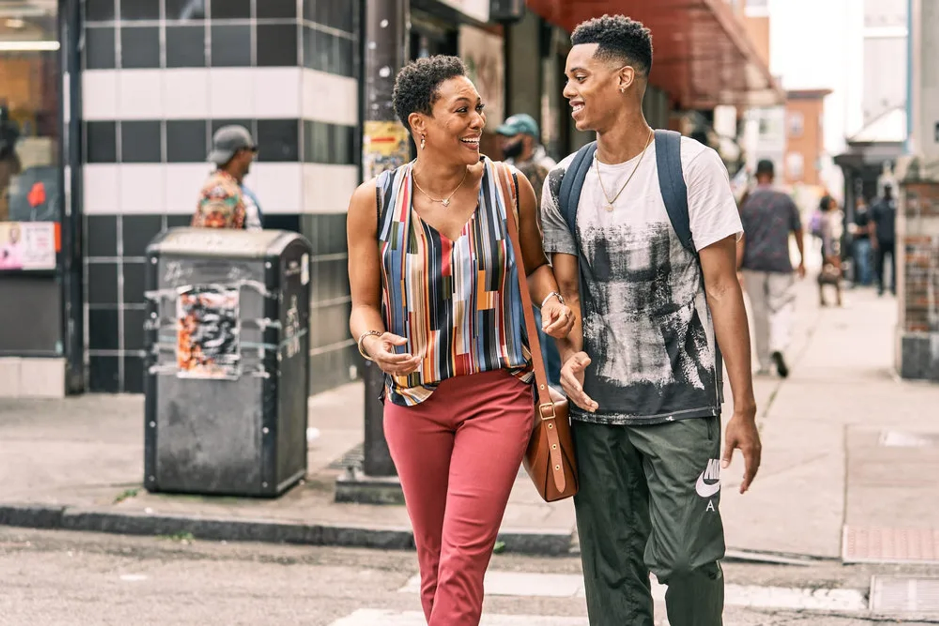 April Parker Jones and Jabari Banks in Bel-Air (2022)