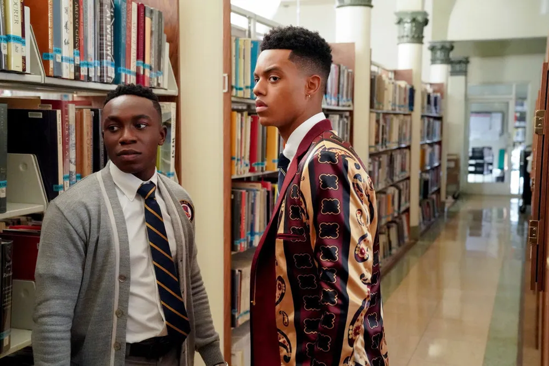 Jabari Banks and Olly Sholotan in Bel-Air (2022)