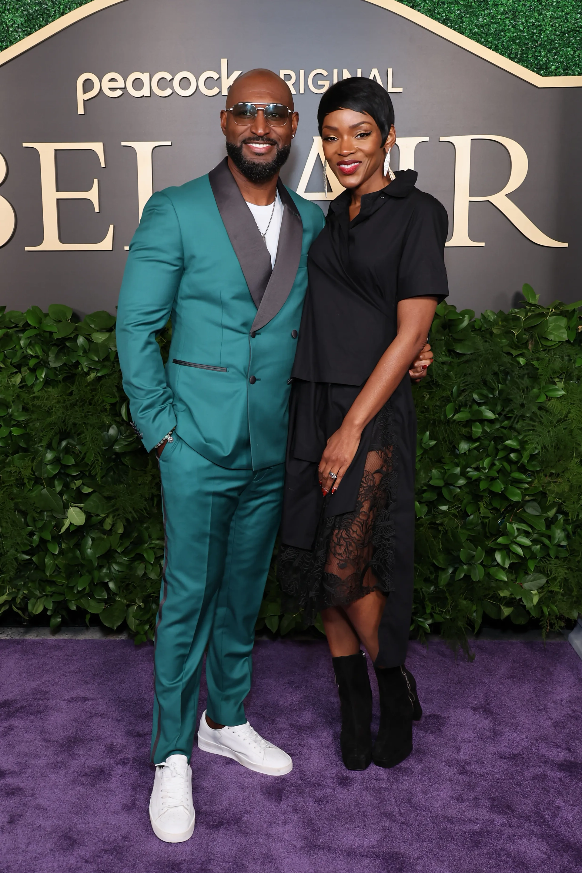 Caroline Chikezie and Adrian Holmes at an event for Bel-Air (2022)