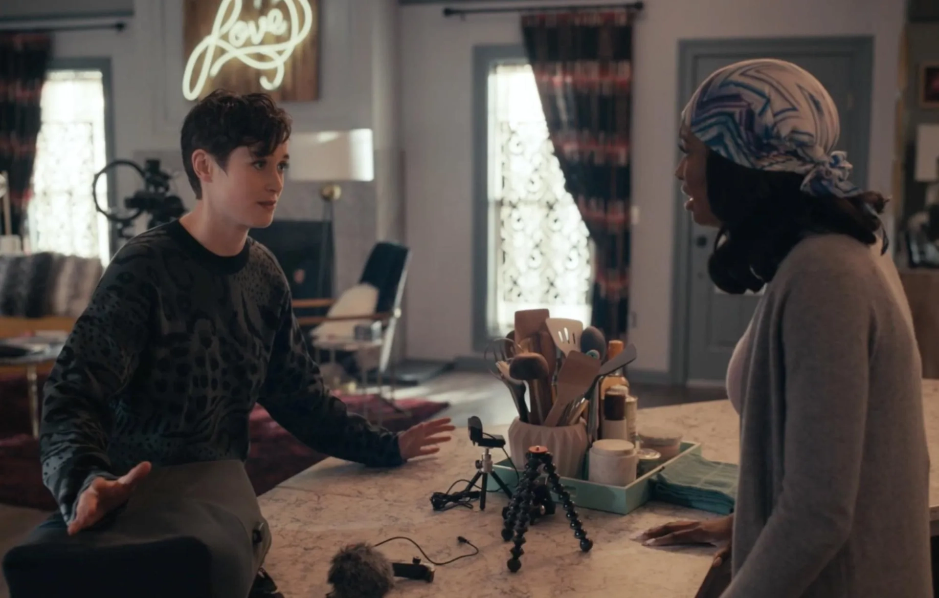 Coco Jones and Andi René Christensen in Bel-Air (2022)