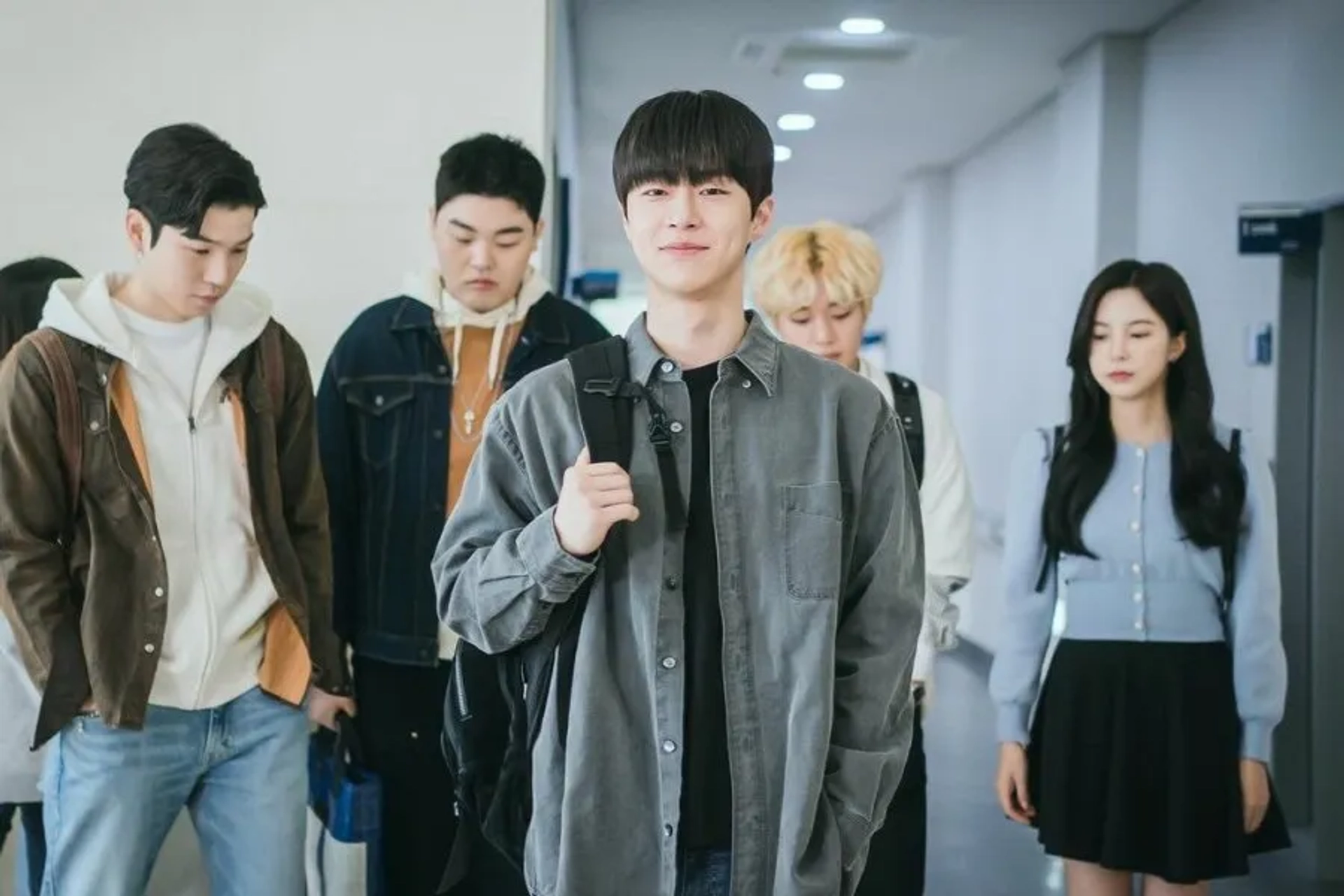 Su-Hyun Shin, Bae In-Hyuk, Lee Woo-Je, In-soo Yoo, and Ji-Hoon Park in At A Distance, Spring Is Green (2021)