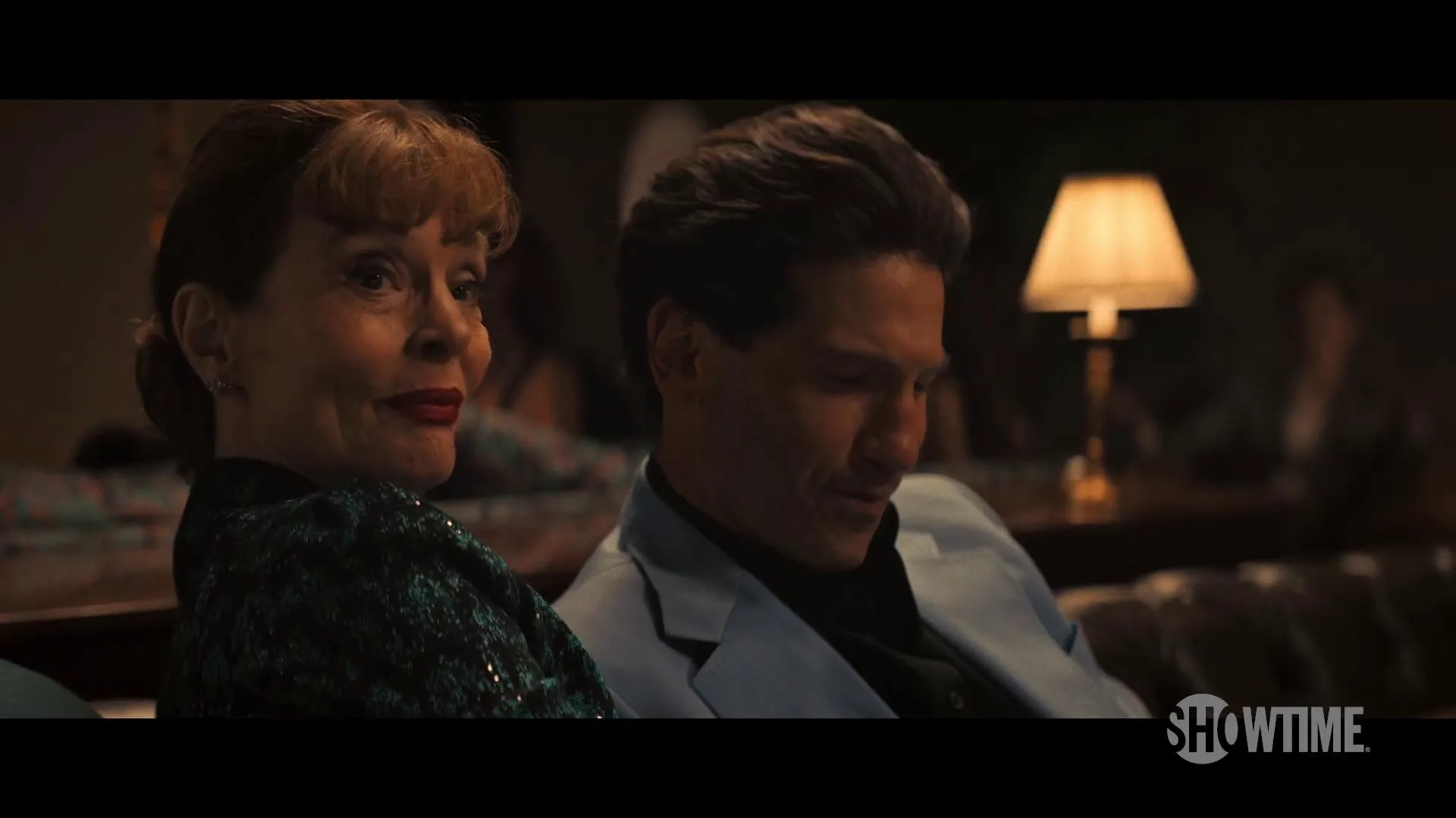 Leigh Taylor-Young and Jon Bernthal in American Gigolo (2022)