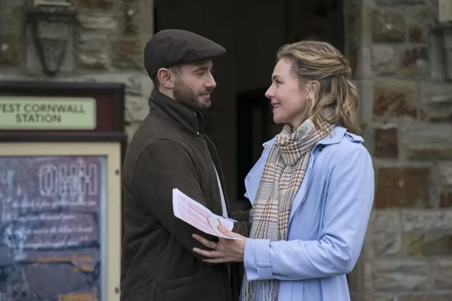 Julian Morris and Eloise Mumford in Presence of Love (2022)