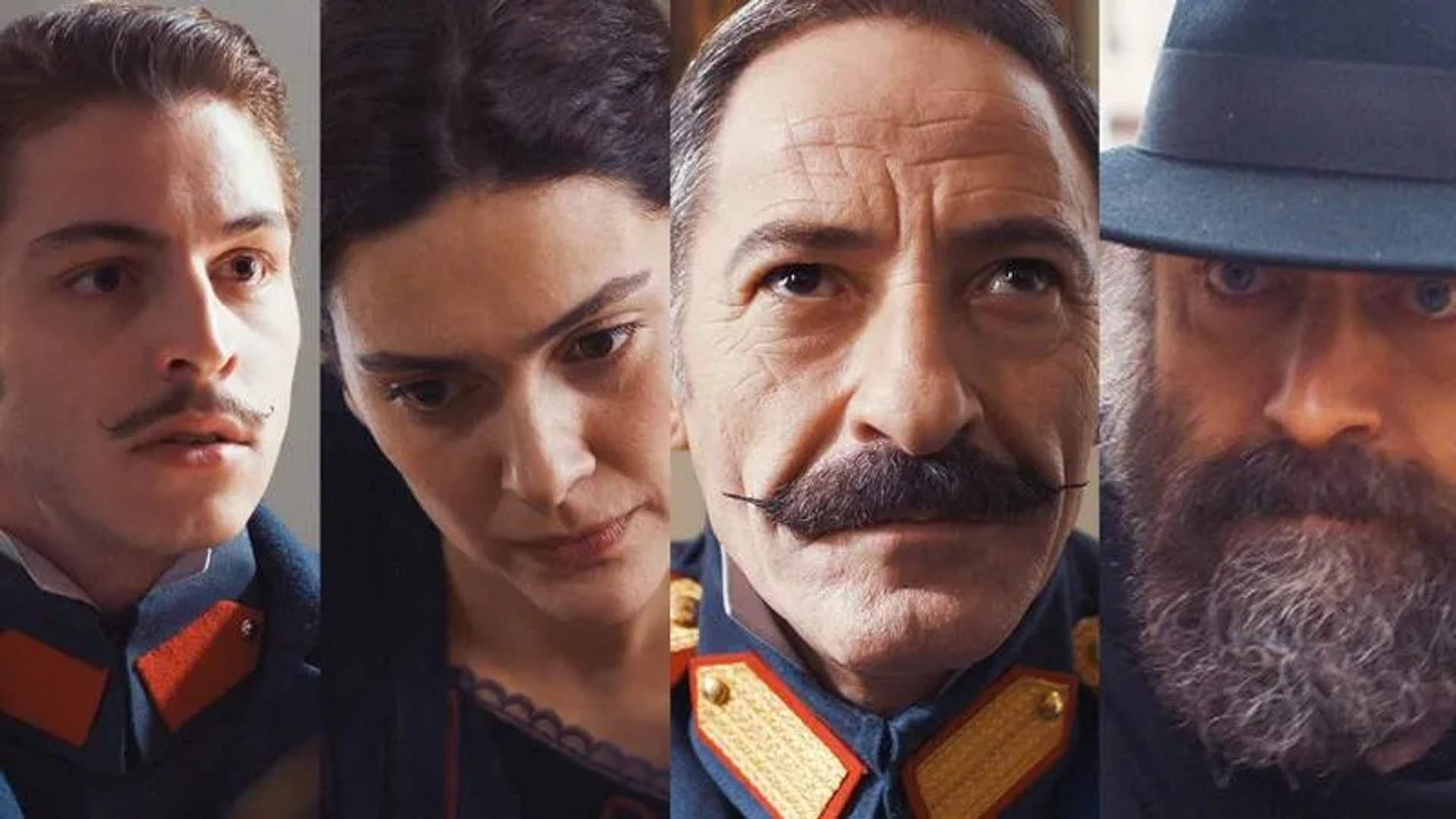 Halit Ergenç, Levent Can, Bergüzar Korel, and Boran Kuzum in Wounded Love (2016)